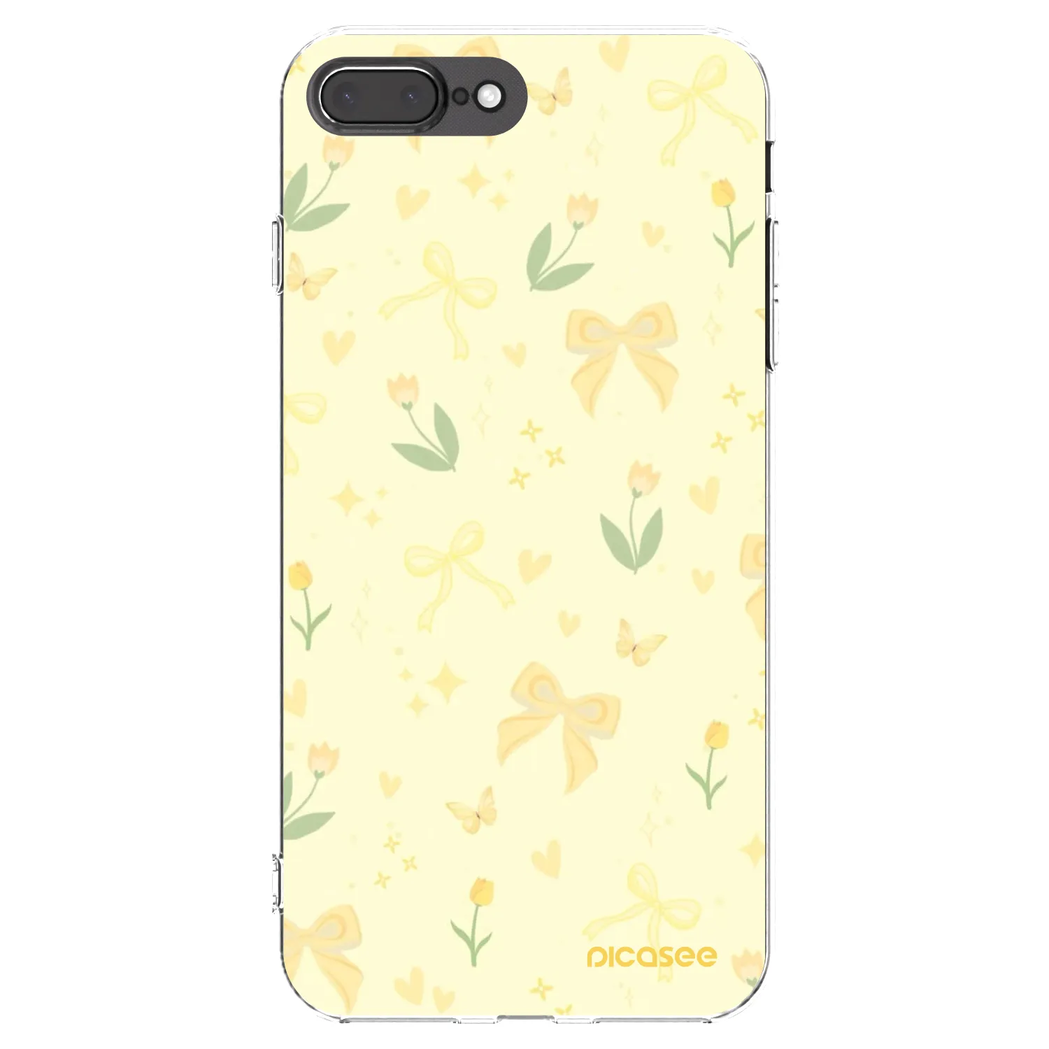 Picasee husă transparentă din silicon pentru Apple iPhone 7 Plus - Honey Blossom