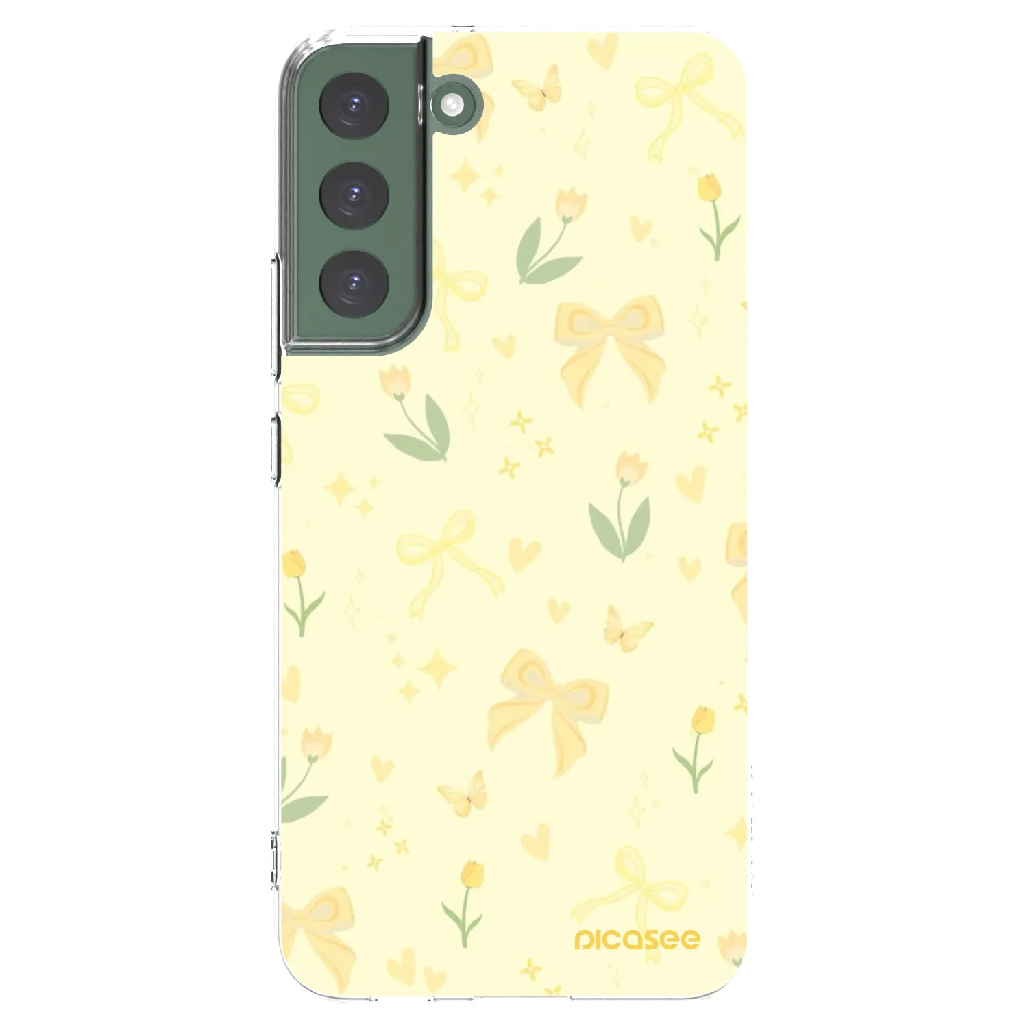 Picasee husă transparentă din silicon pentru Samsung Galaxy S22+ 5G - Honey Blossom