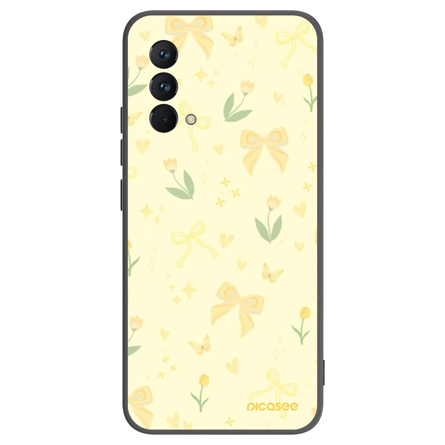 Picasee husă neagră din silicon pentru Realme GT Master Edition 5G - Honey Blossom