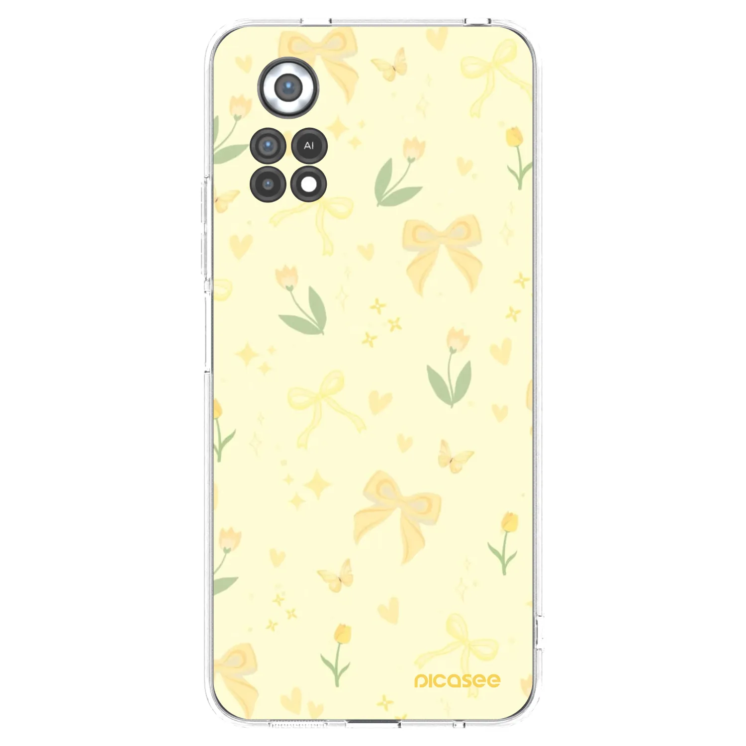 Picasee husă transparentă din silicon pentru Xiaomi Poco X4 Pro 5G - Honey Blossom