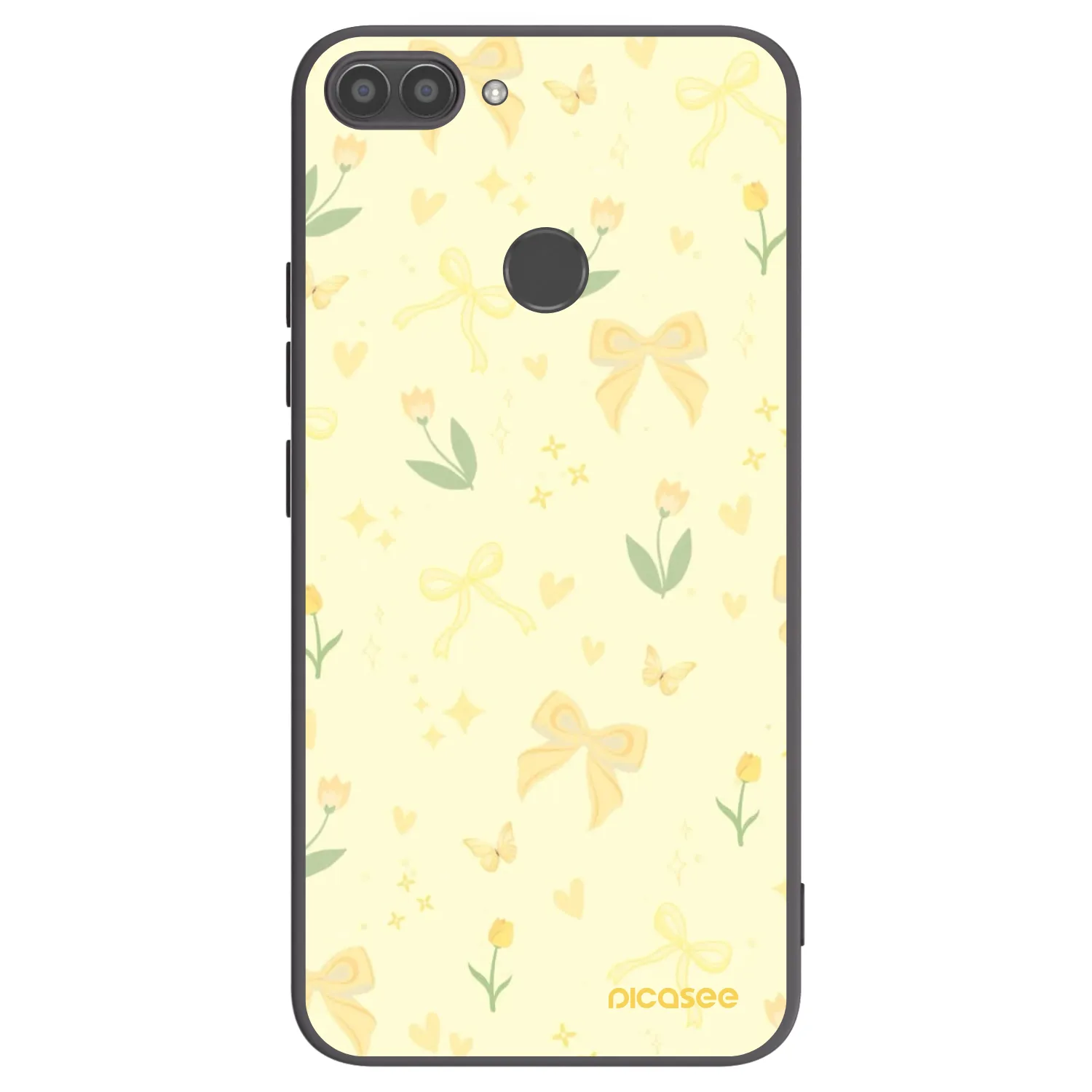 Picasee husă neagră din silicon pentru Huawei P Smart - Honey Blossom