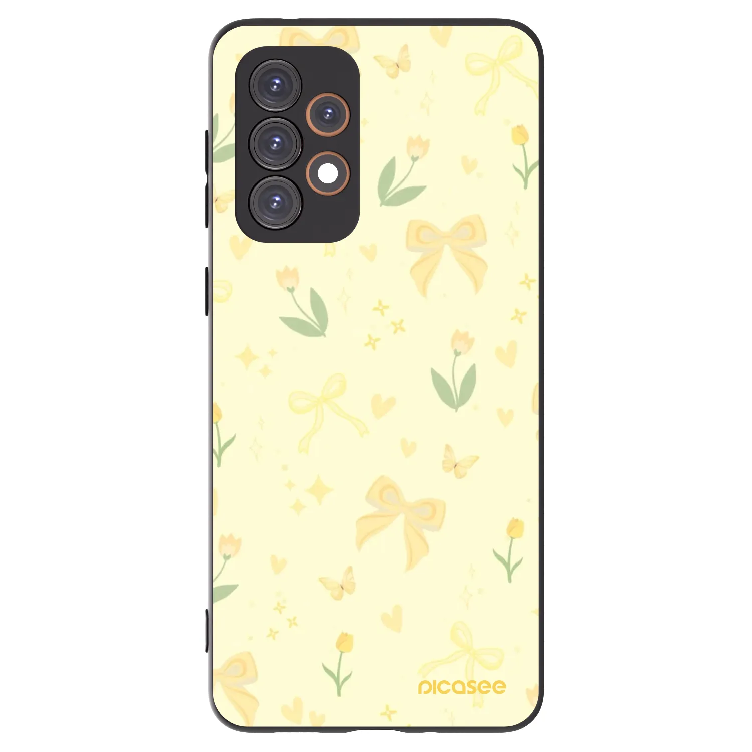 Picasee husă neagră din silicon pentru Samsung Galaxy A33 5G A336 - Honey Blossom
