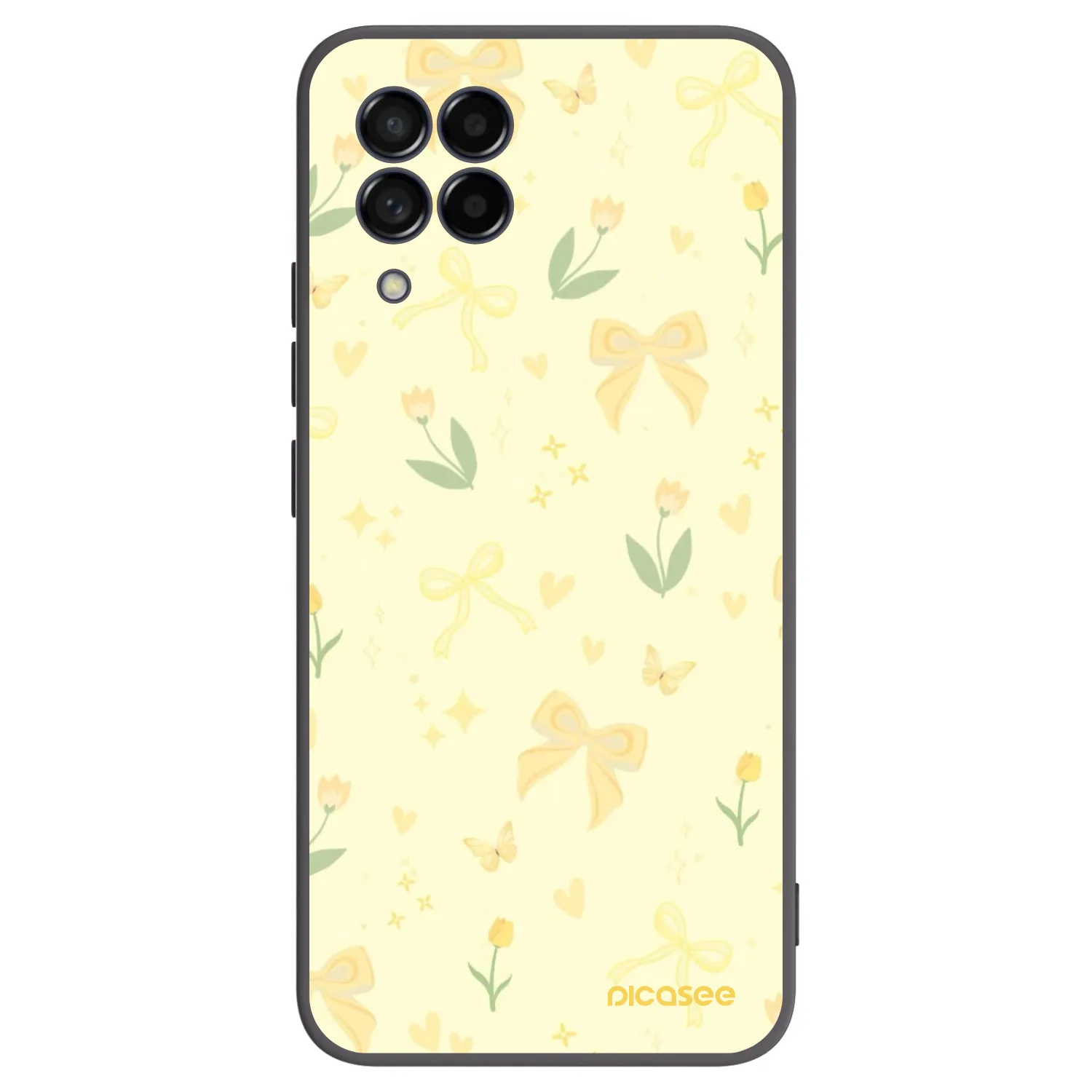 Picasee husă neagră din silicon pentru Samsung Galaxy M53 5G - Honey Blossom