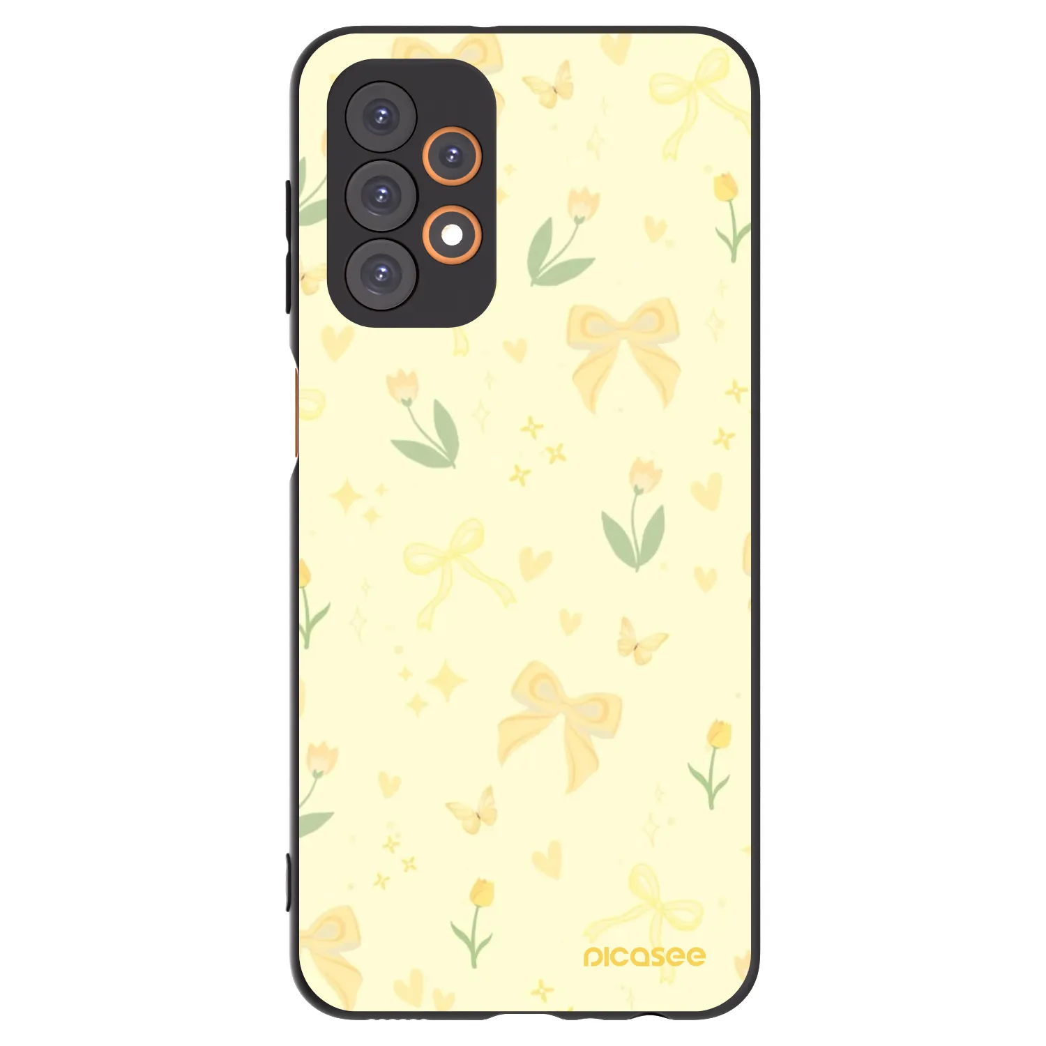Picasee husă neagră din silicon pentru Samsung Galaxy A23 A235F 4G - Honey Blossom