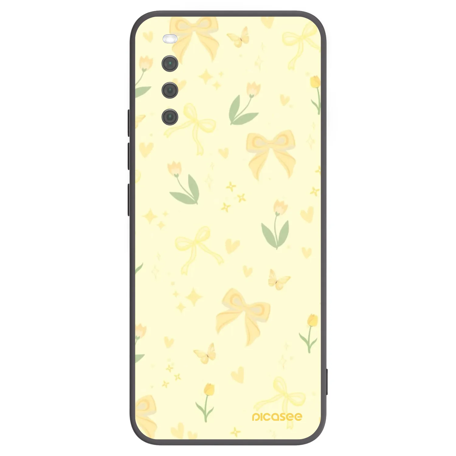 Picasee husă neagră din silicon pentru Sony Xperia 10 III - Honey Blossom