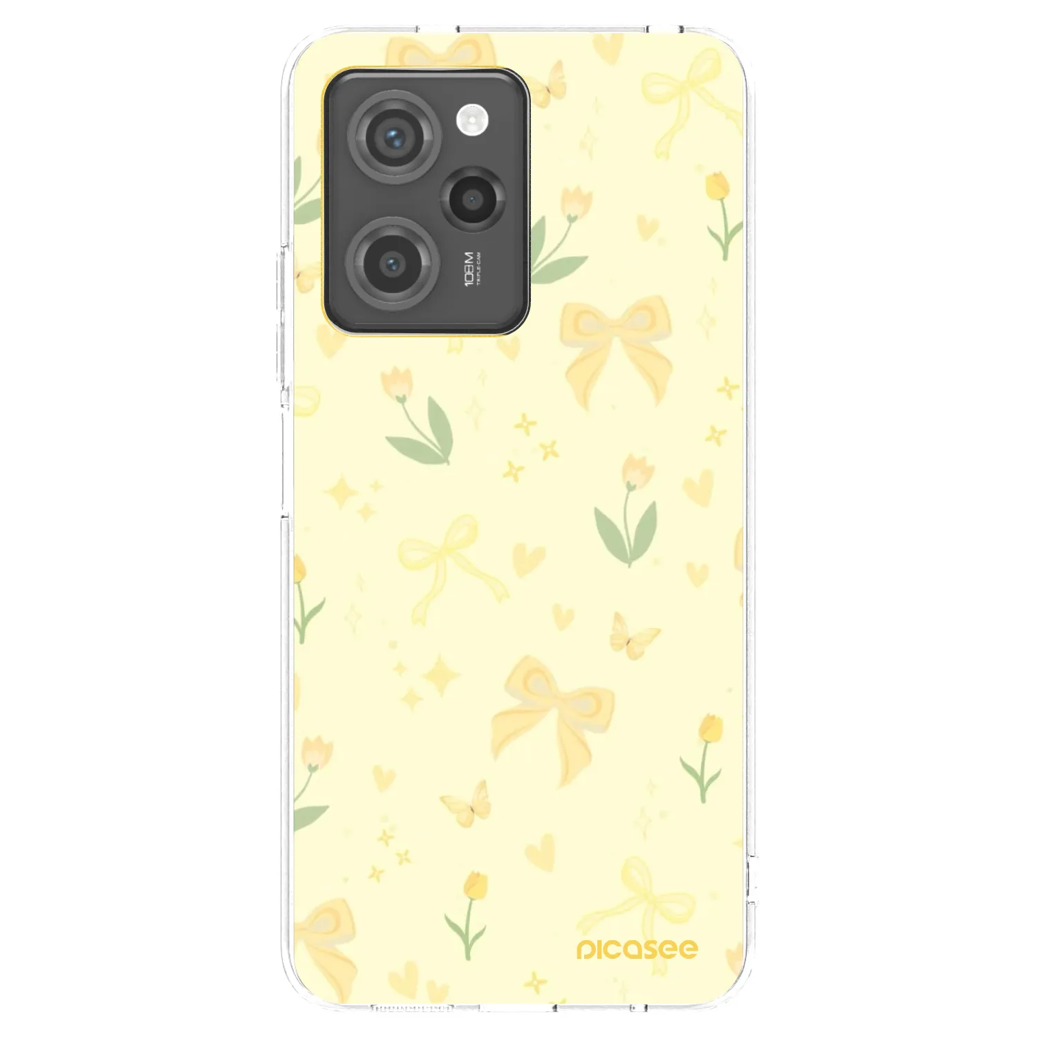 Picasee husă neagră din silicon pentru Xiaomi Poco X5 Pro - Honey Blossom