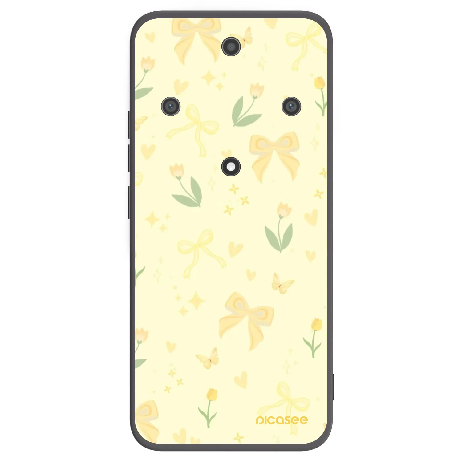 Picasee husă neagră din silicon pentru Honor Magic5 Lite 5G - Honey Blossom