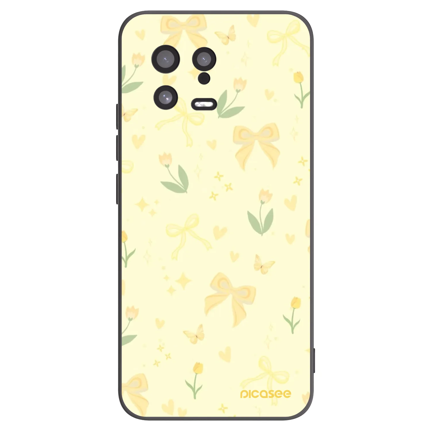 Picasee husă neagră din silicon pentru Xiaomi 13 - Honey Blossom