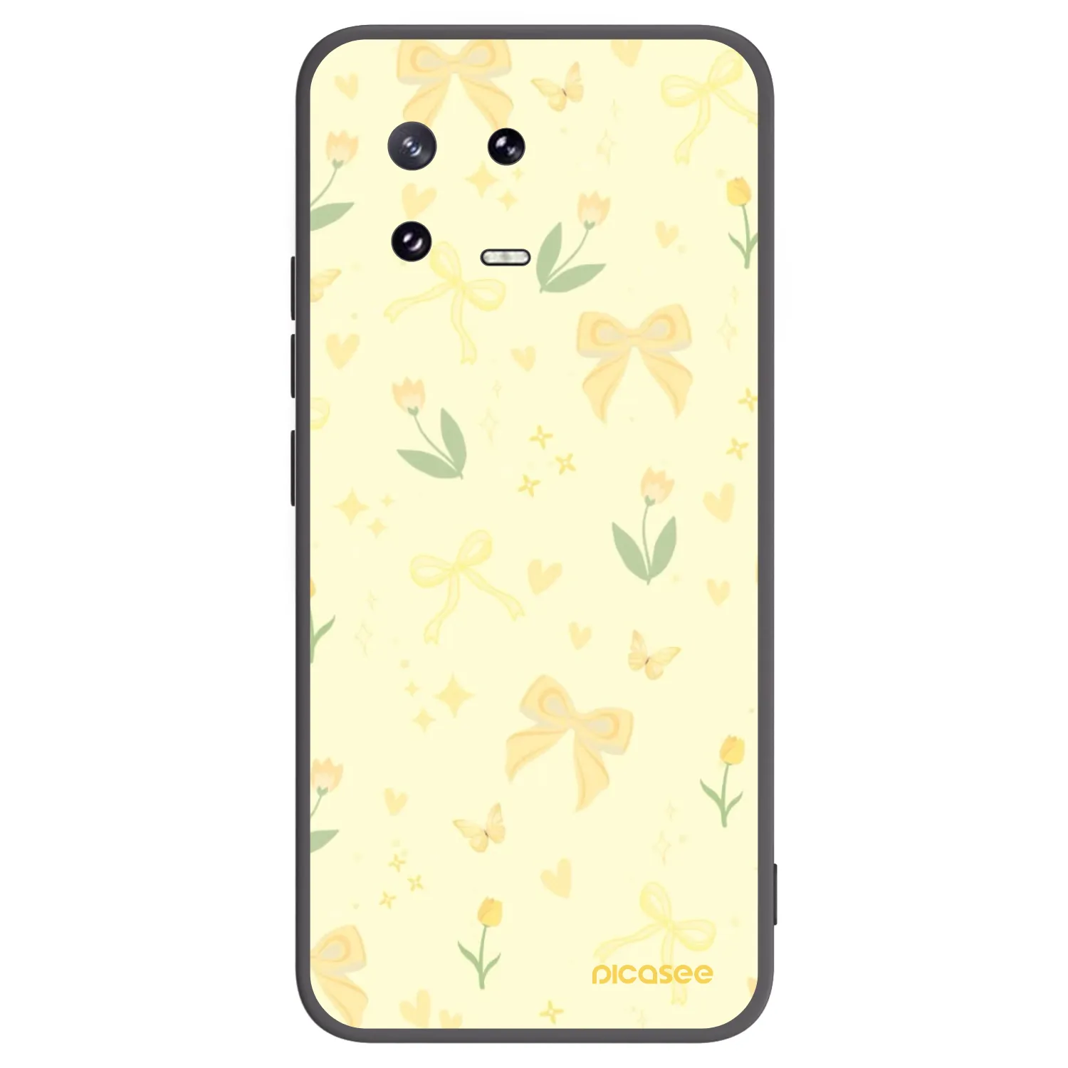 Picasee husă neagră din silicon pentru Xiaomi 13 Pro - Honey Blossom