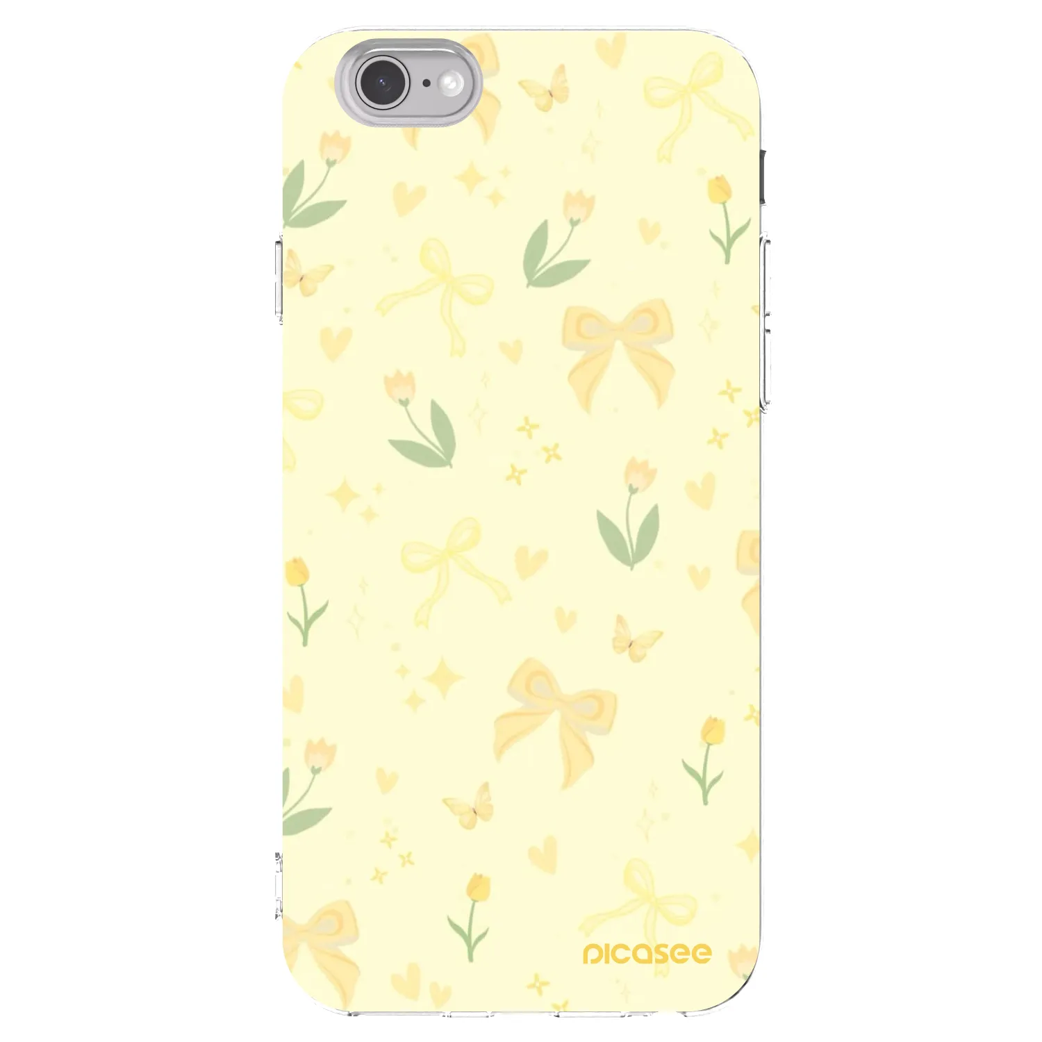 Picasee husă transparentă din silicon pentru Apple iPhone 6/6S - Honey Blossom