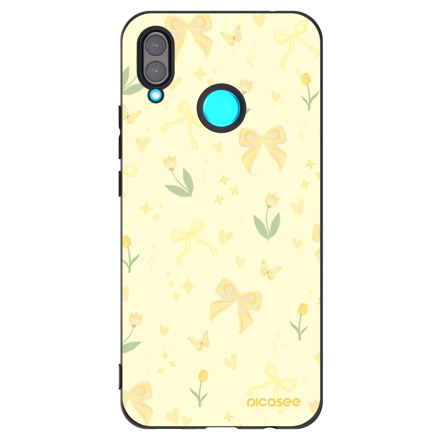 Picasee husă neagră din silicon pentru Huawei Nova 3i - Honey Blossom