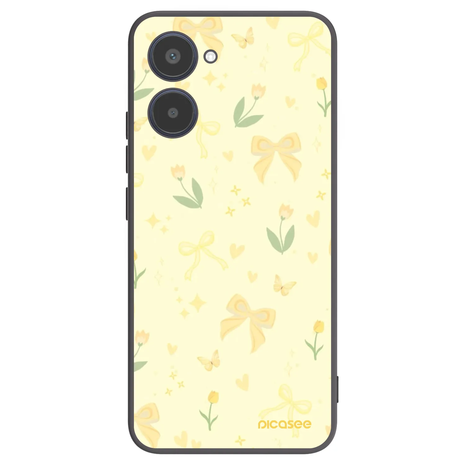 Picasee husă neagră din silicon pentru Realme 10 4G - Honey Blossom