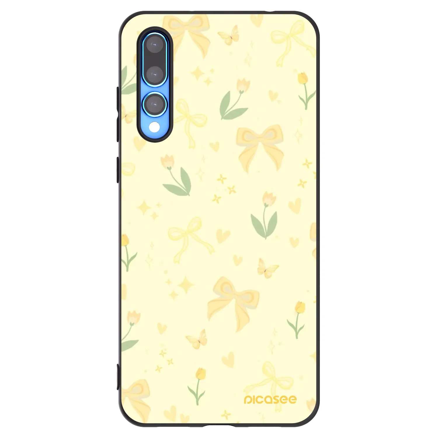 Picasee husă neagră din silicon pentru Huawei P20 Pro - Honey Blossom