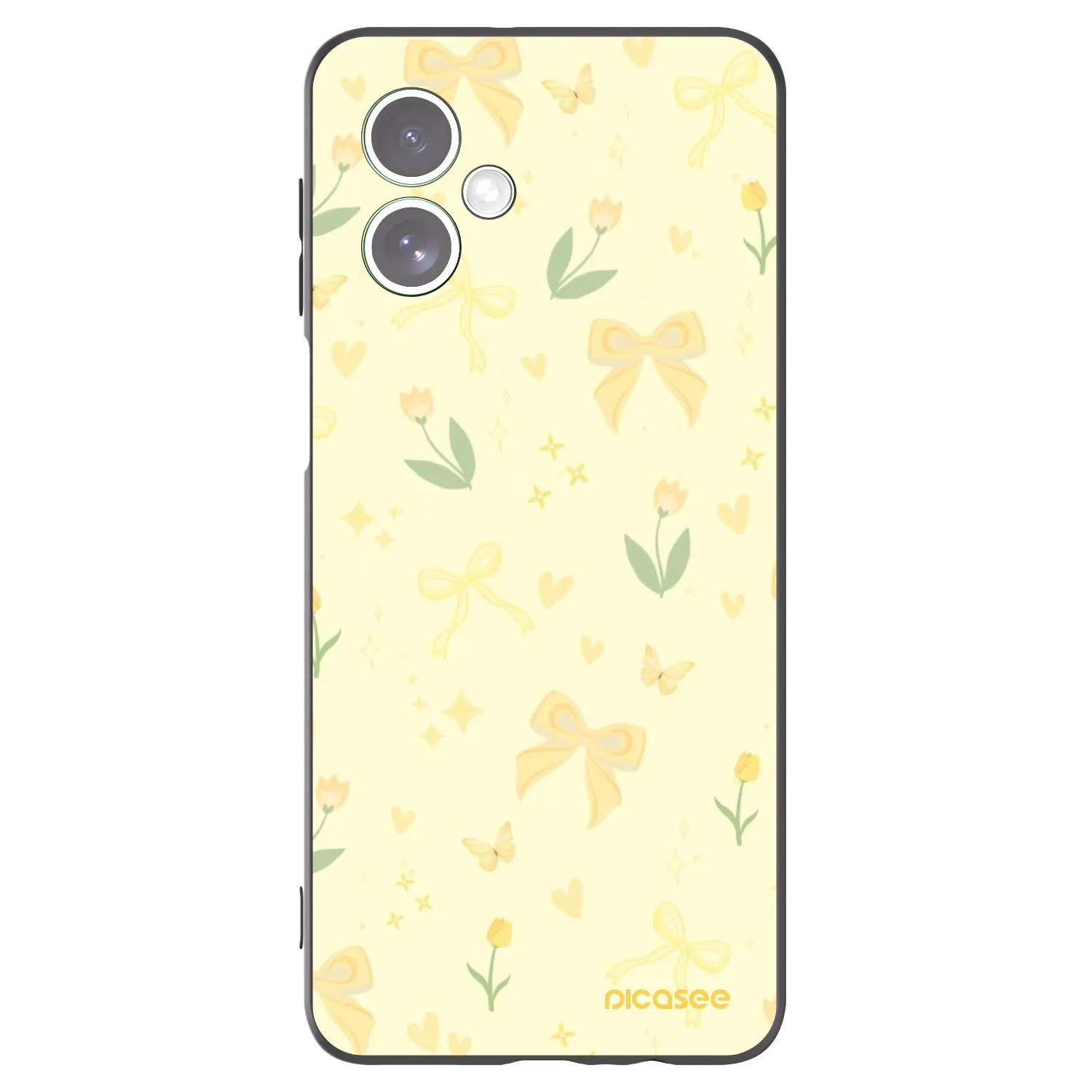 Picasee husă neagră din silicon pentru Motorola Moto G54 5G - Honey Blossom