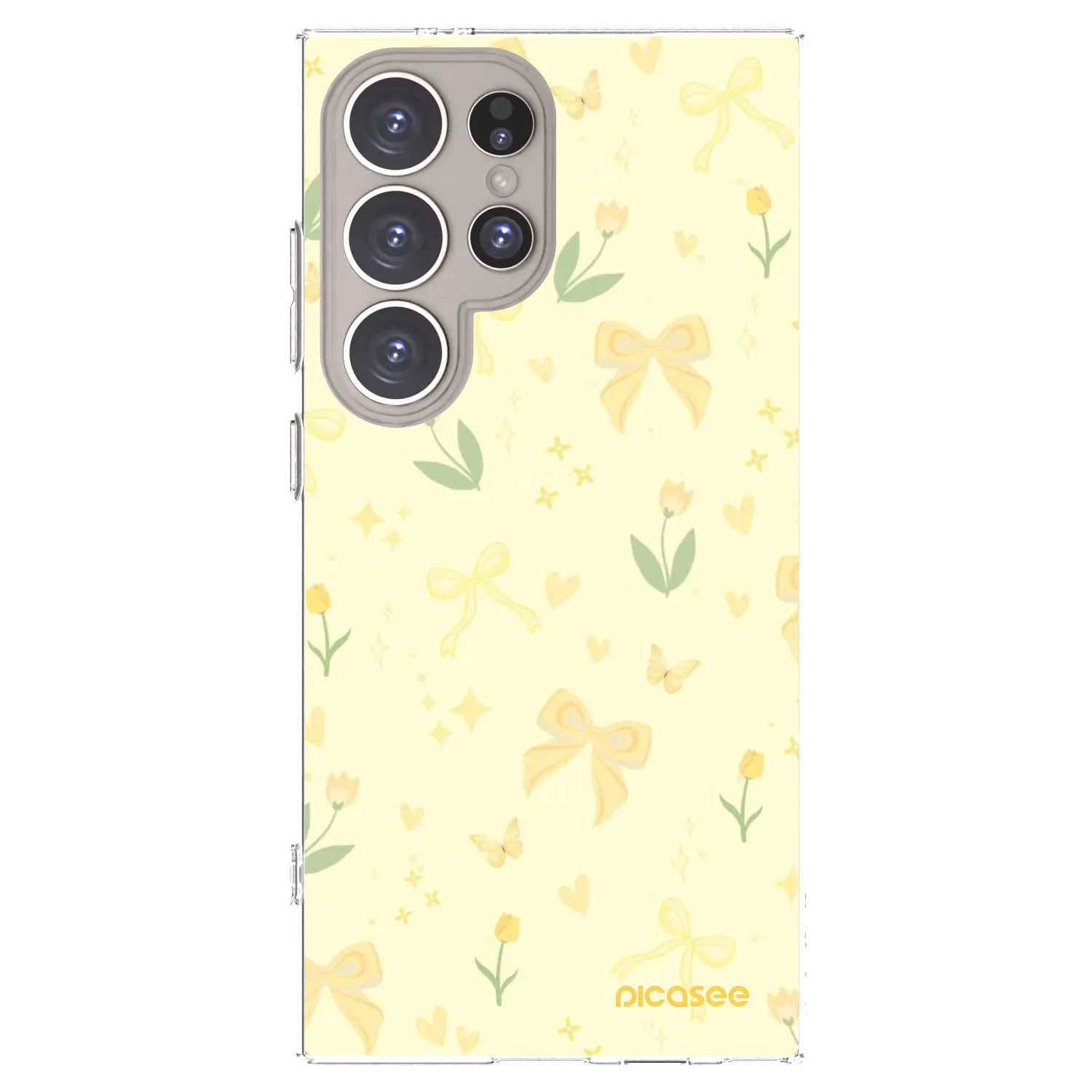 Picasee husă transparentă din silicon pentru Samsung Galaxy S24 Ultra S928B 5G - Honey Blossom
