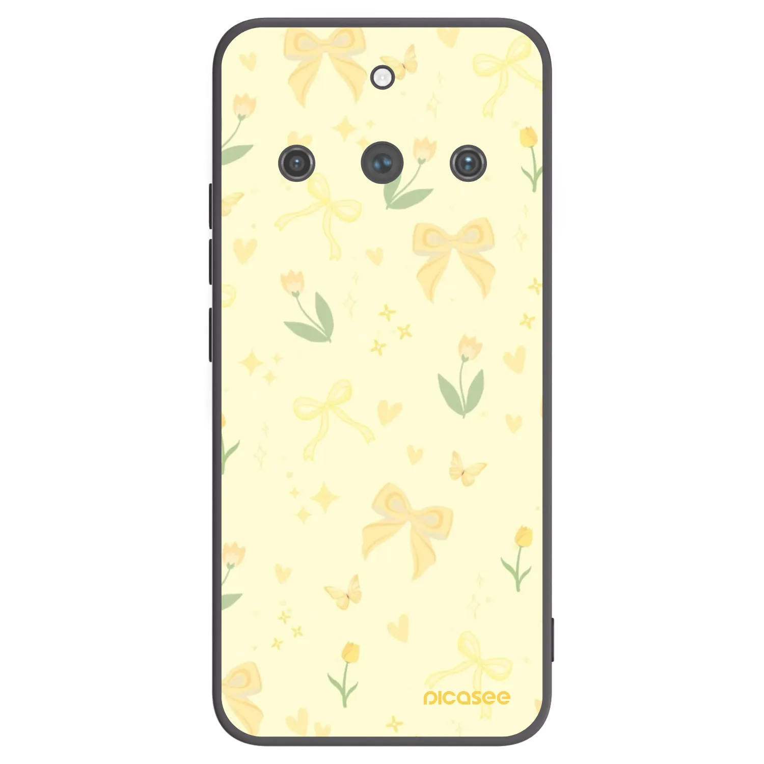 Picasee husă neagră din silicon pentru Realme 11 Pro+ - Honey Blossom