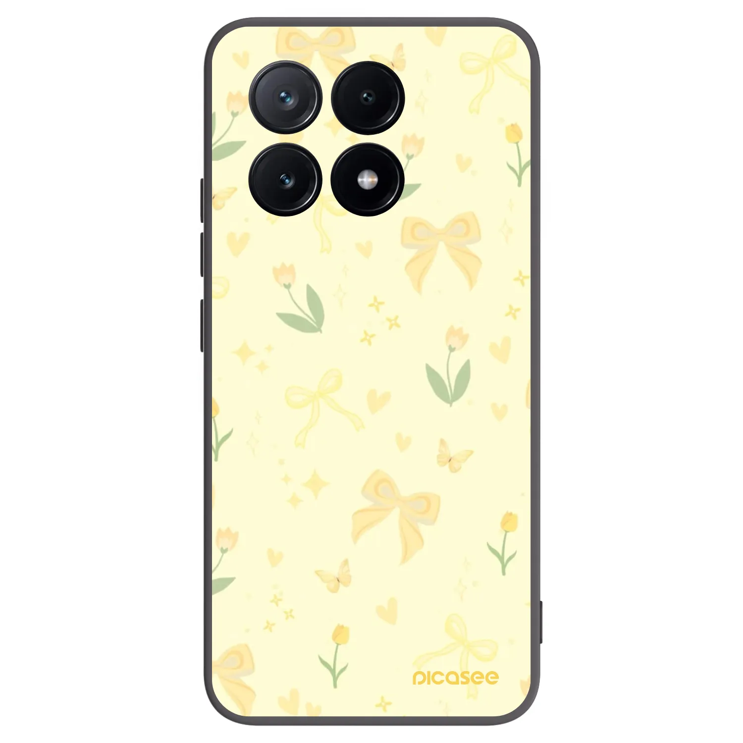 Picasee husă neagră din silicon pentru Xiaomi Poco X6 Pro - Honey Blossom