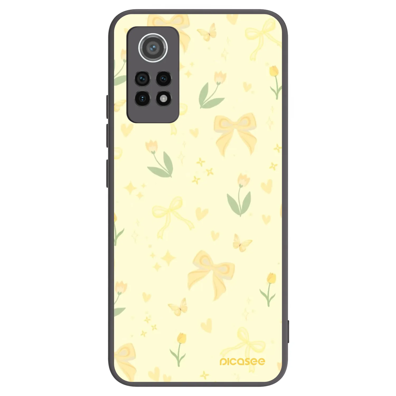 Picasee husă neagră din silicon pentru Xiaomi Redmi Note 12 Pro 4G - Honey Blossom