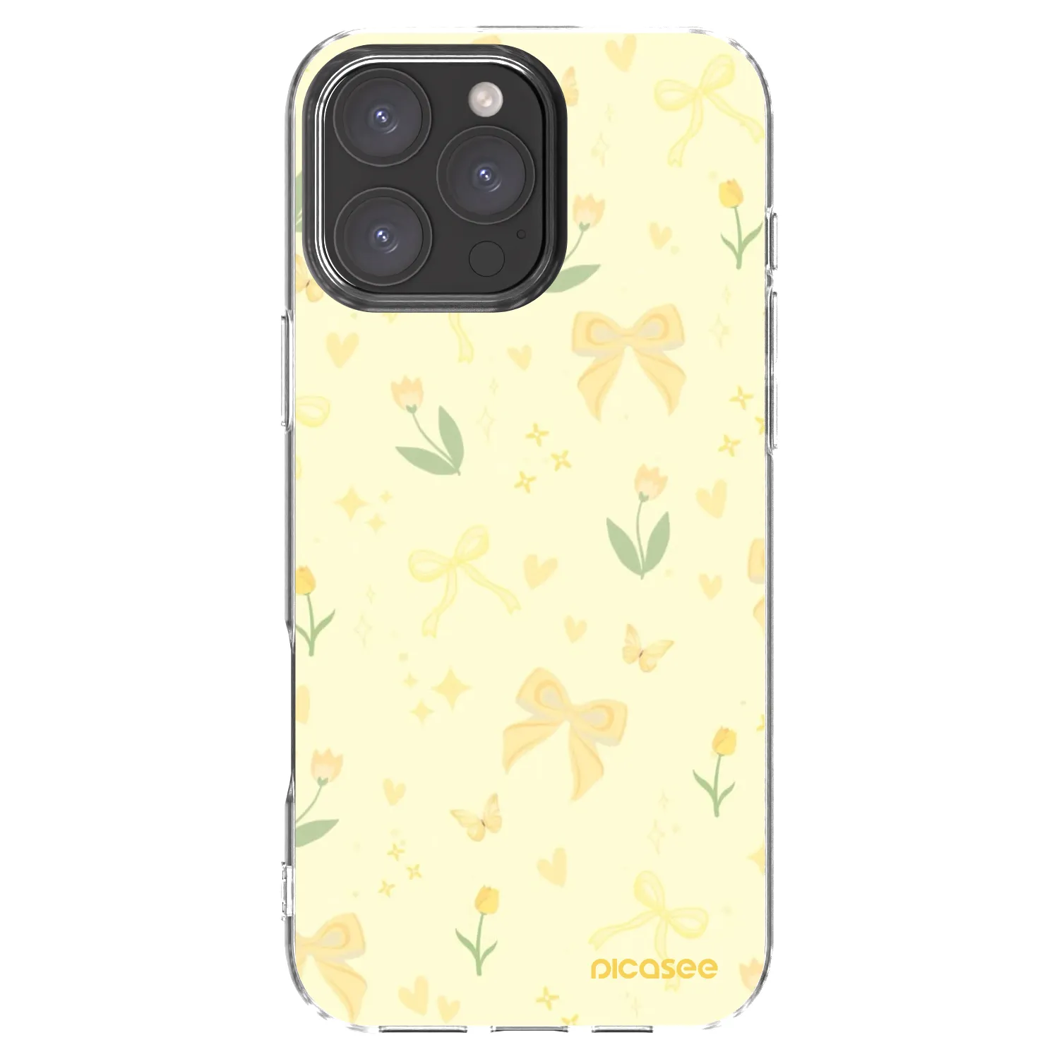 Picasee husă transparentă din silicon pentru Apple iPhone 16 Pro Max - Honey Blossom