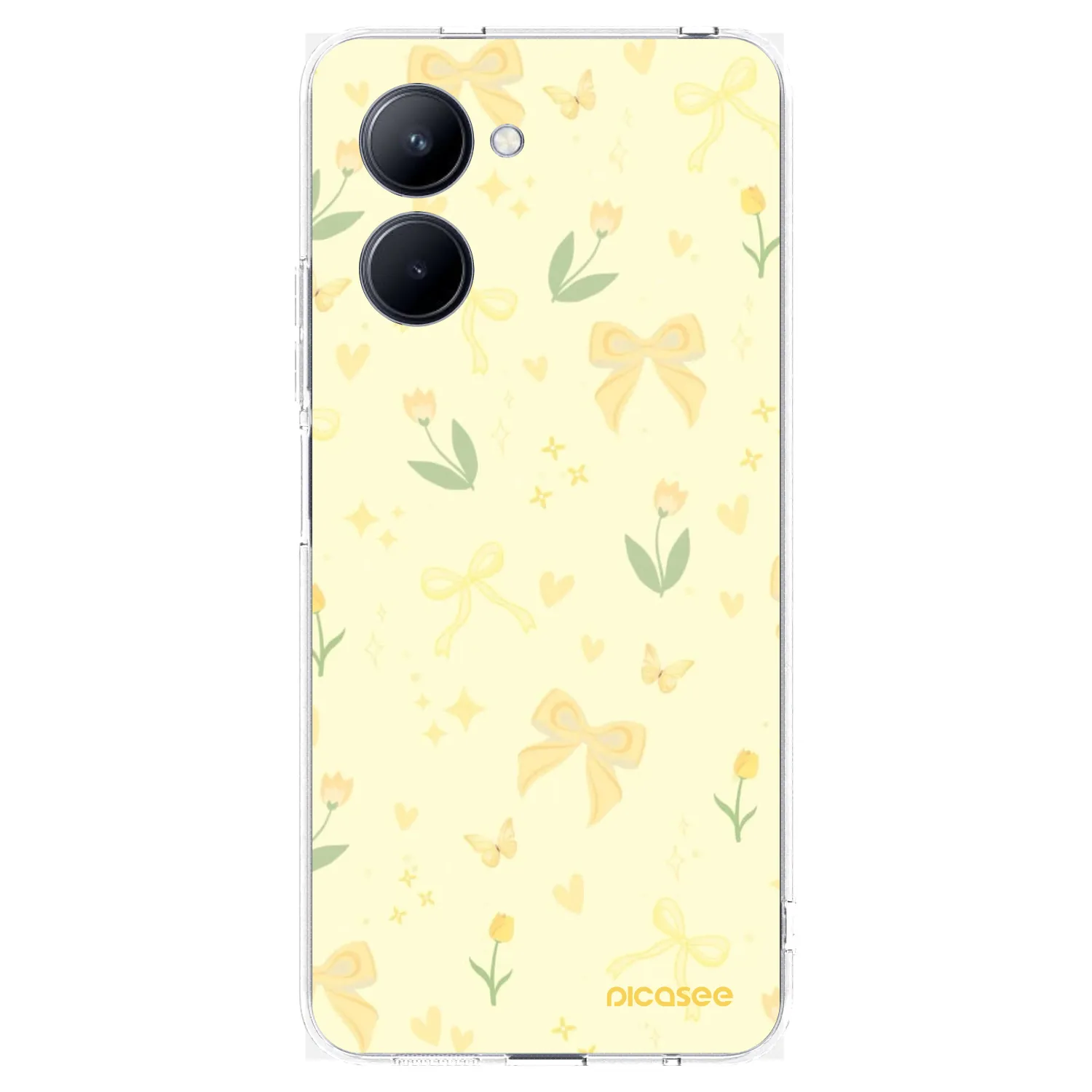 Picasee husă transparentă din silicon pentru Realme C33 (2023) - Honey Blossom