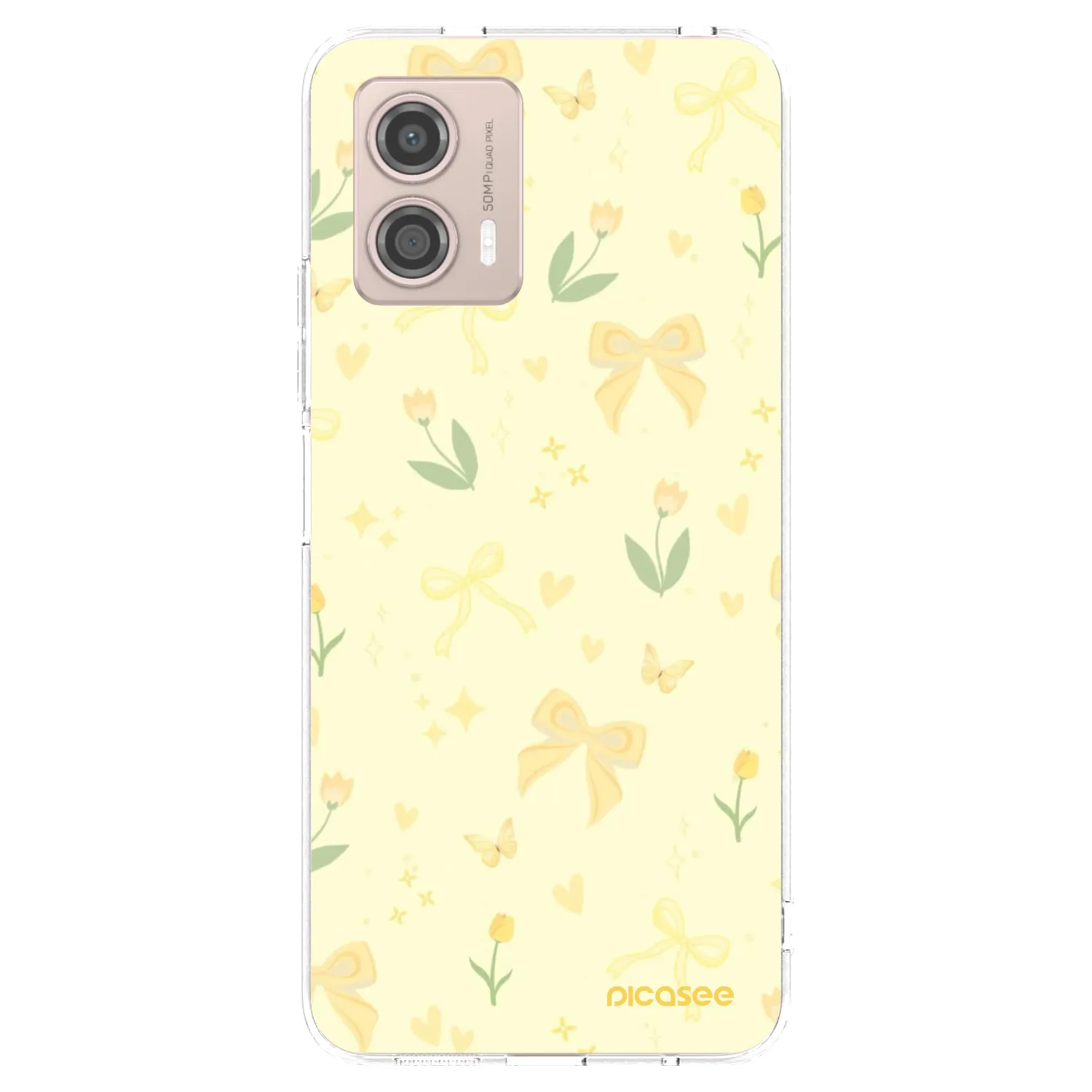 Picasee husă transparentă din silicon pentru Motorola Moto G53 5G - Honey Blossom