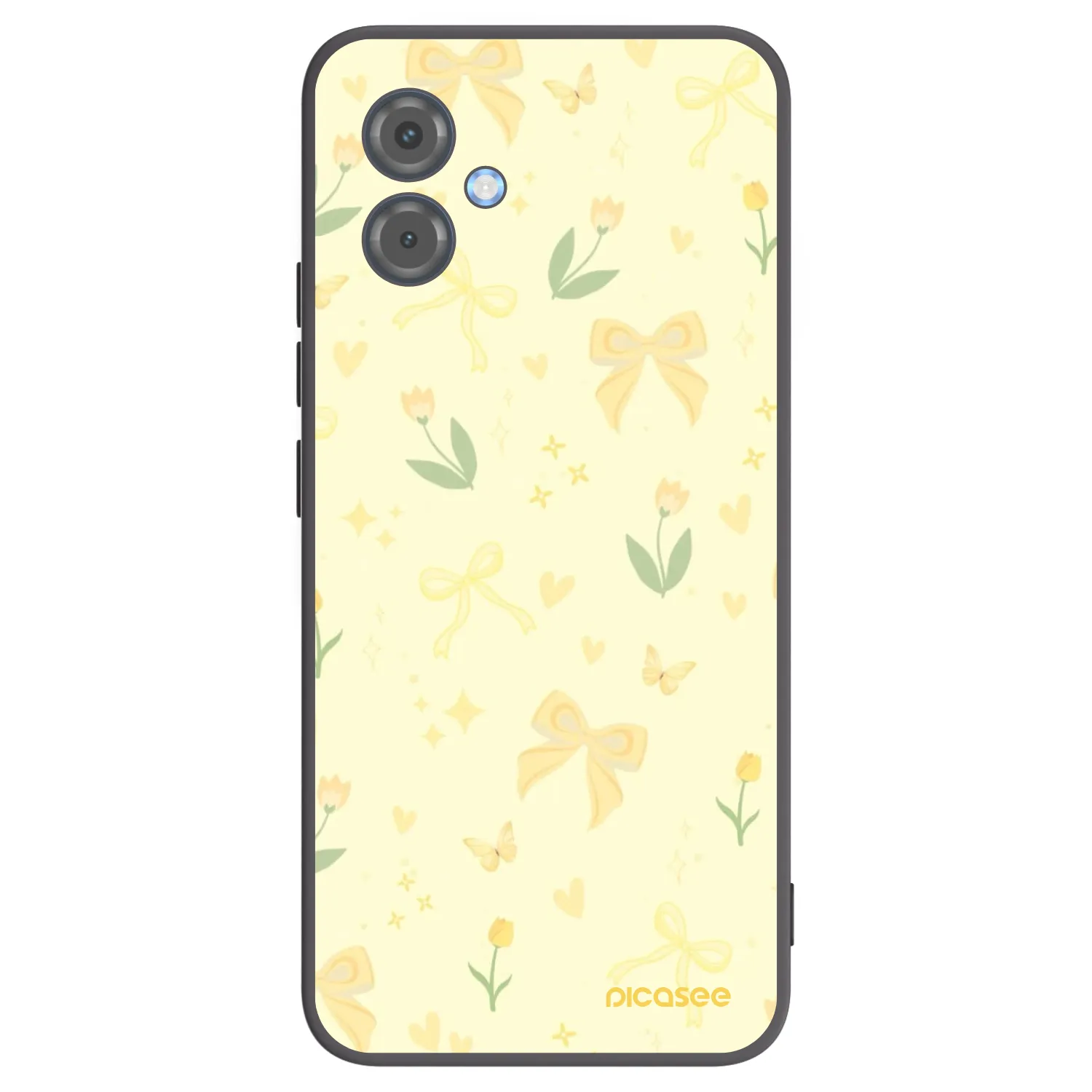 Picasee husă neagră din silicon pentru Motorola Moto G14 - Honey Blossom