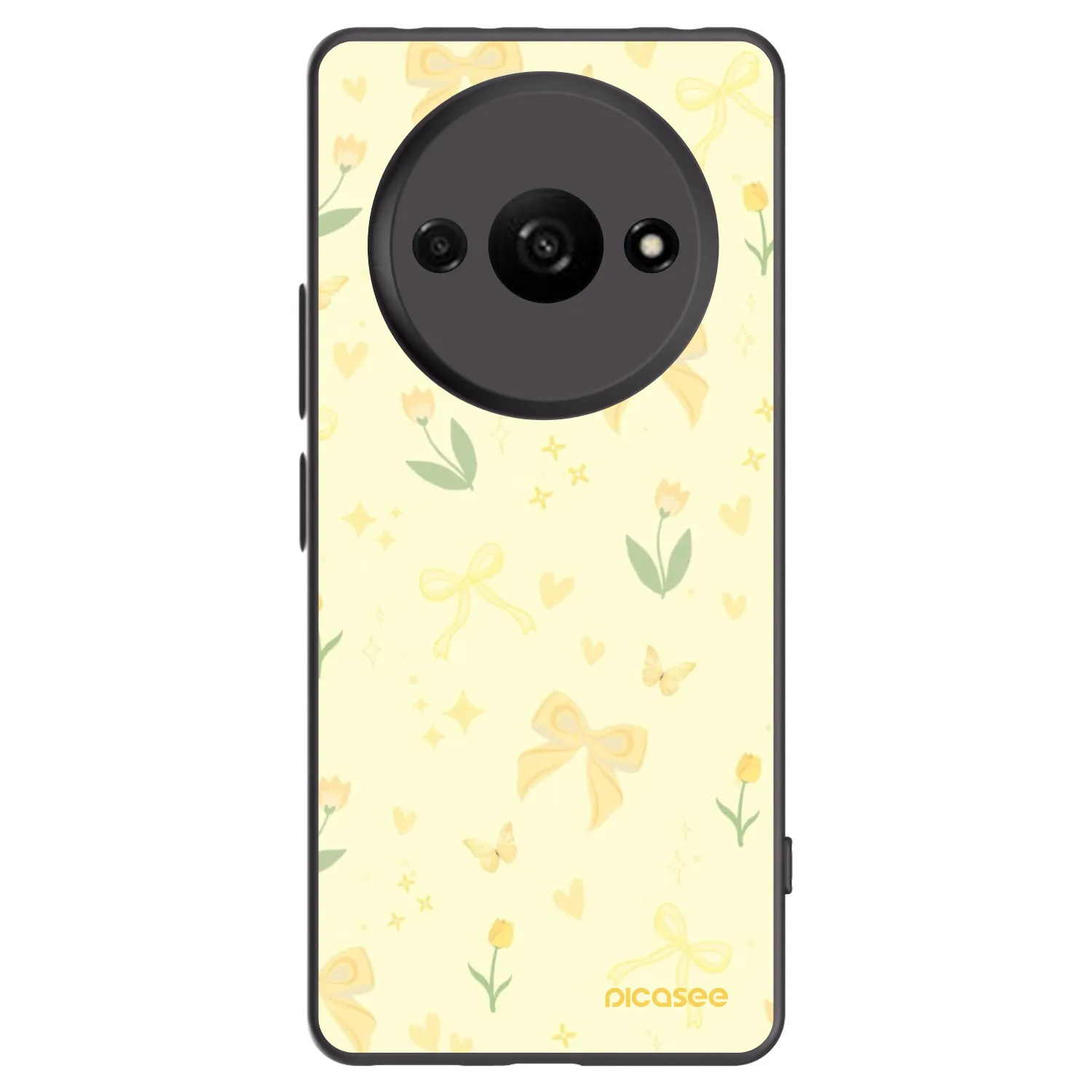 Picasee husă neagră din silicon pentru Xiaomi Redmi A3 - Honey Blossom