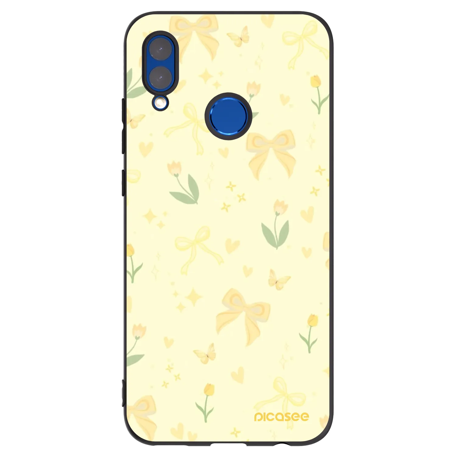 Picasee husă neagră din silicon pentru Honor 10 Lite - Honey Blossom