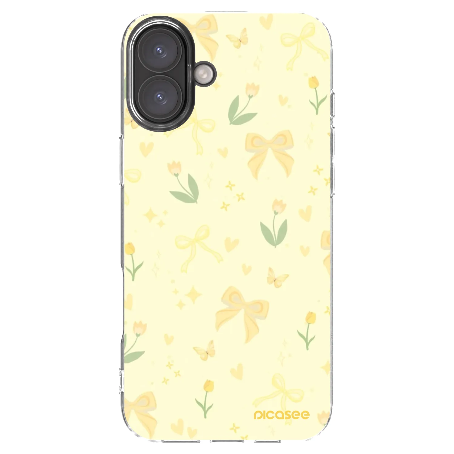 Picasee husă transparentă din silicon pentru Apple iPhone 16 Plus - Honey Blossom