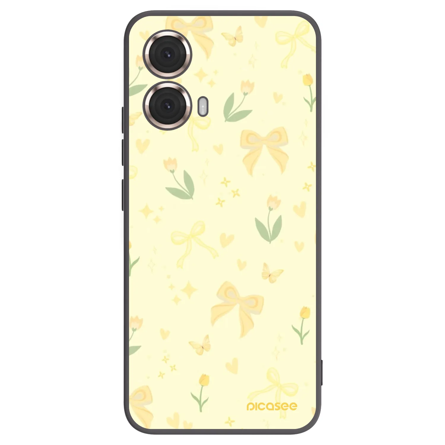 Picasee husă neagră din silicon pentru Motorola Moto G85 - Honey Blossom
