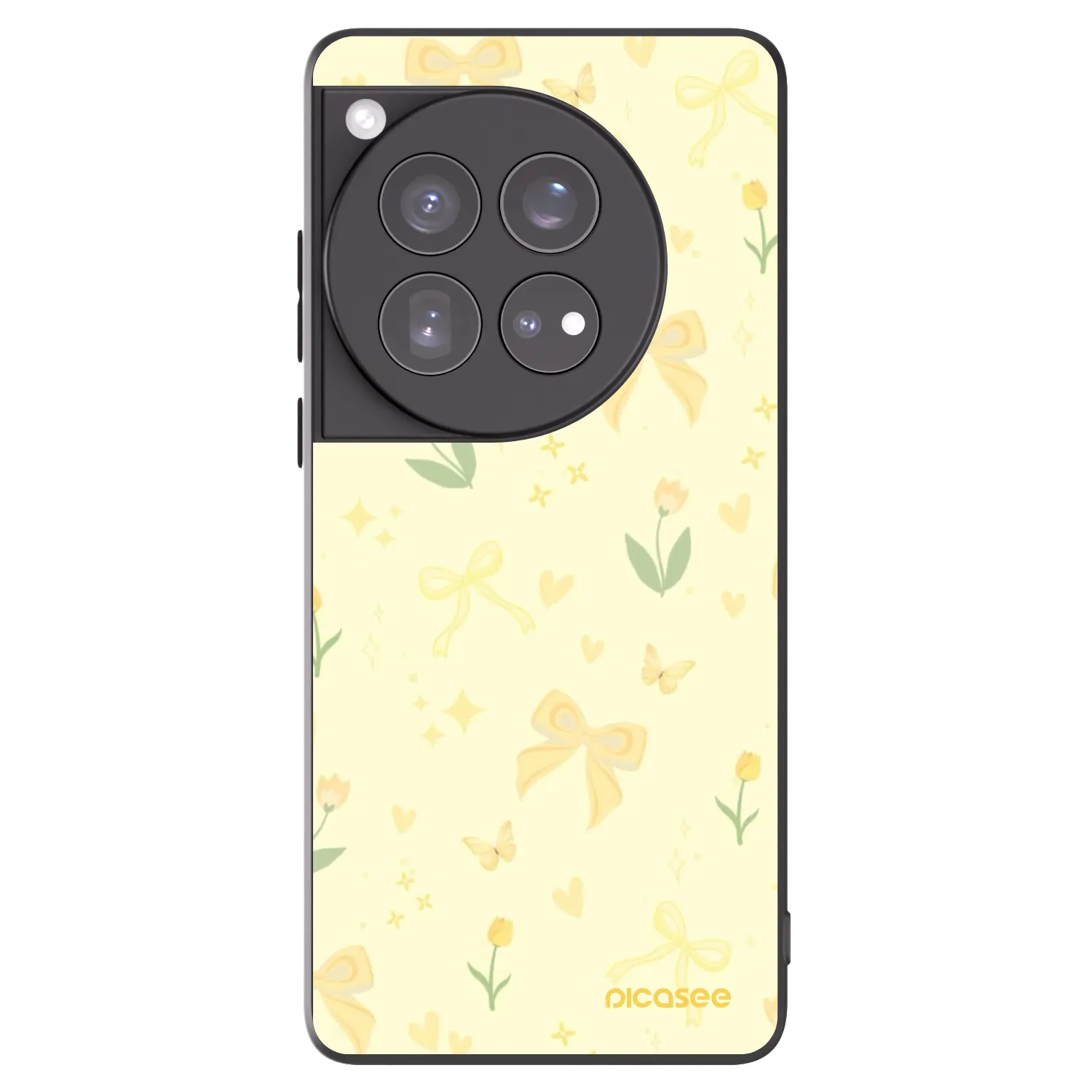 Picasee husă neagră din silicon pentru OnePlus 12 5G - Honey Blossom