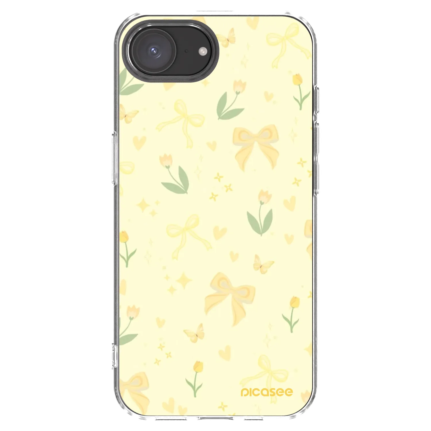 Picasee husă transparentă din silicon pentru Apple iPhone 16e - Honey Blossom