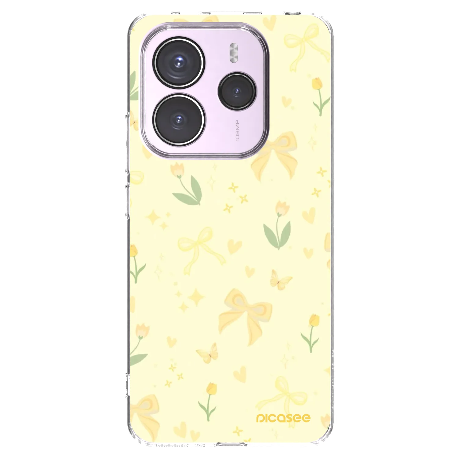 Picasee husă transparentă din silicon pentru Xiaomi Redmi Note 14 5G - Honey Blossom