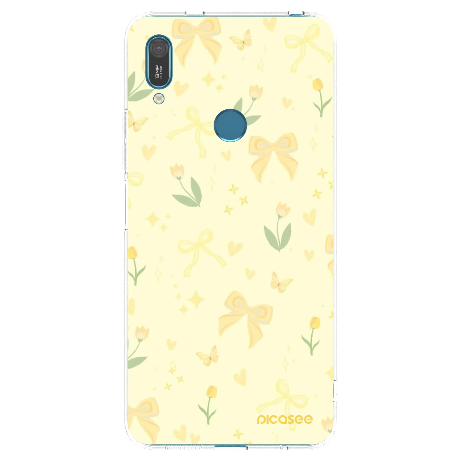 Picasee husă transparentă din silicon pentru Huawei Y7 2019 - Honey Blossom