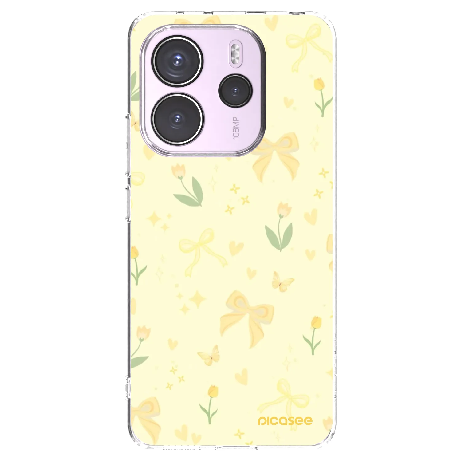 Picasee husă transparentă din silicon pentru Xiaomi Redmi Note 14 4G - Honey Blossom
