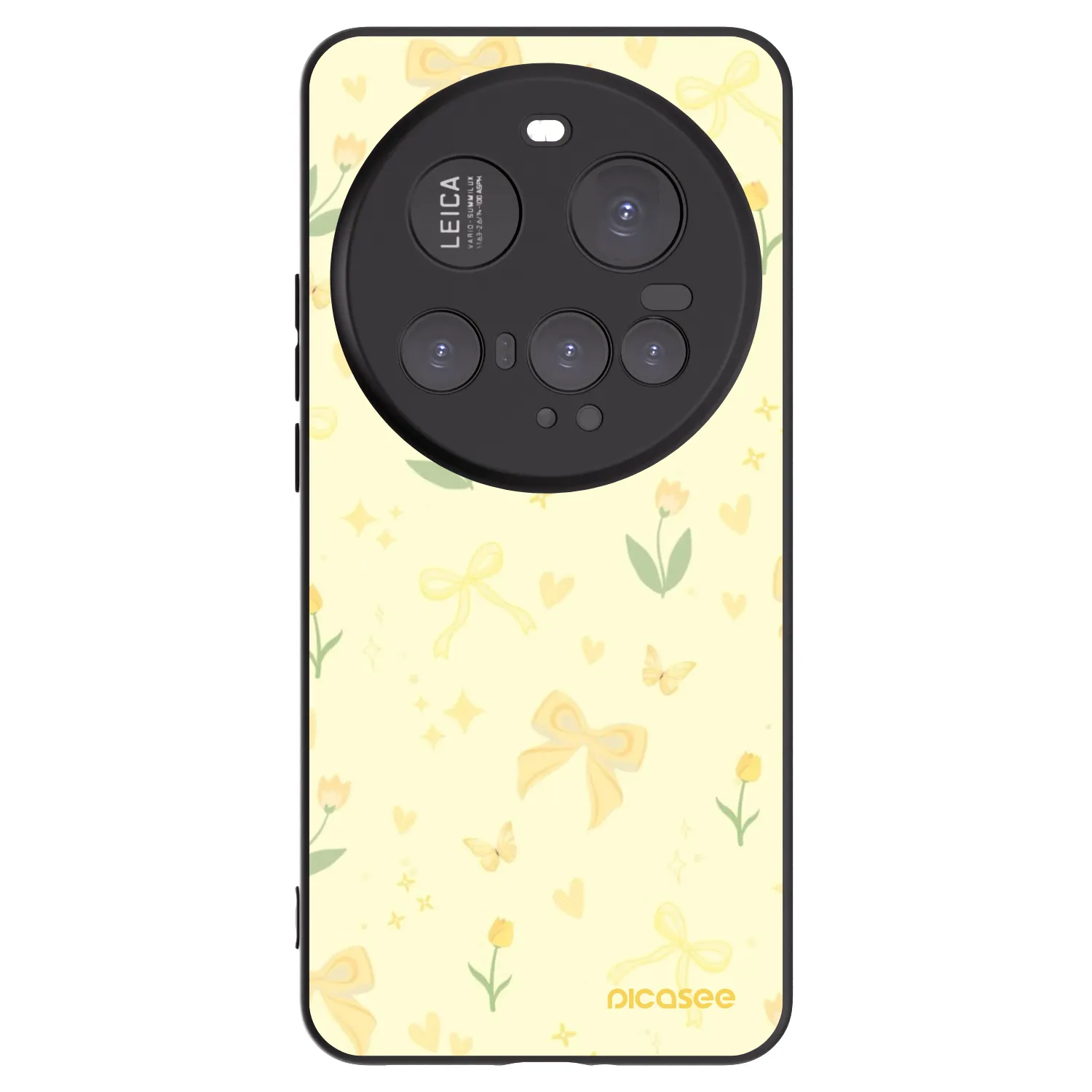 Picasee husă neagră din silicon pentru Xiaomi 15 Ultra - Honey Blossom