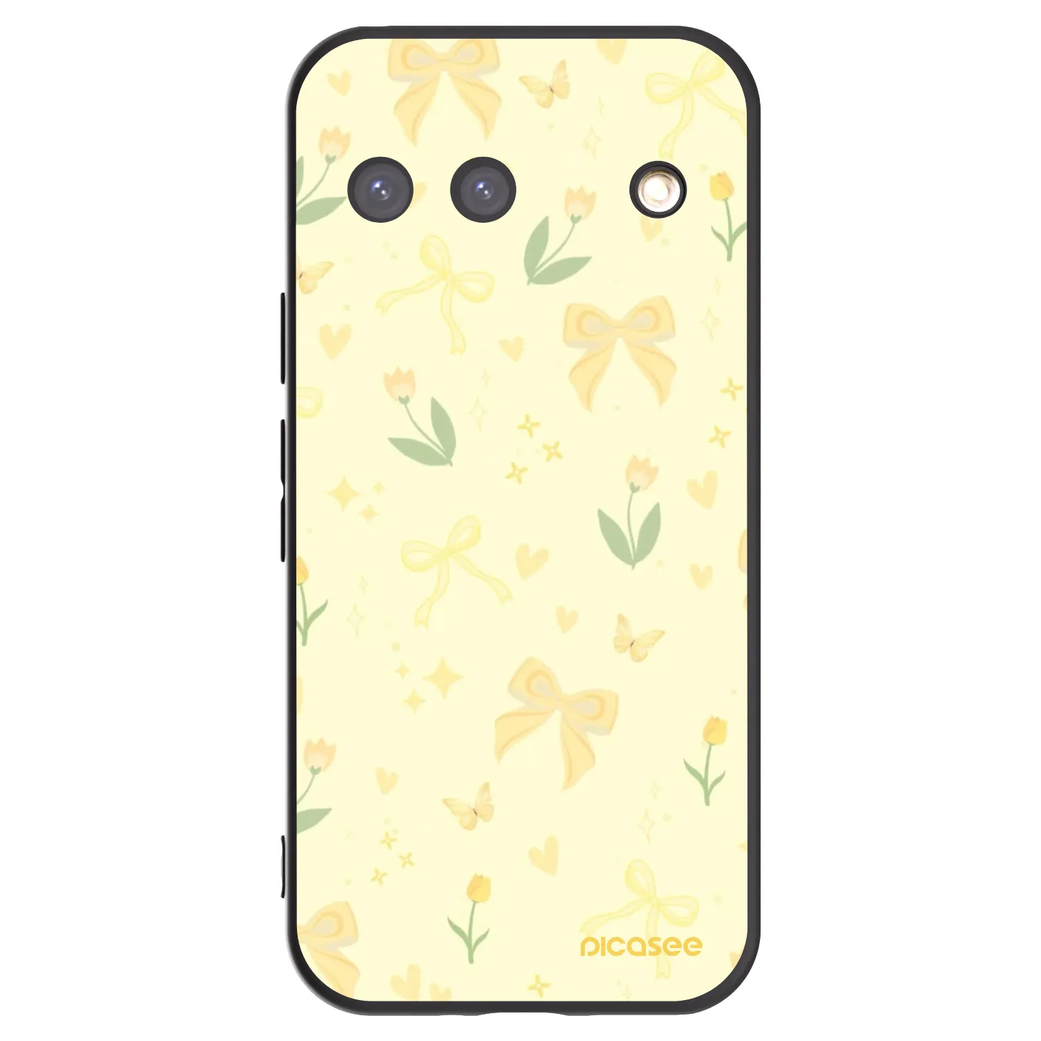 Picasee husă neagră din silicon pentru Google Pixel 9 - Honey Blossom