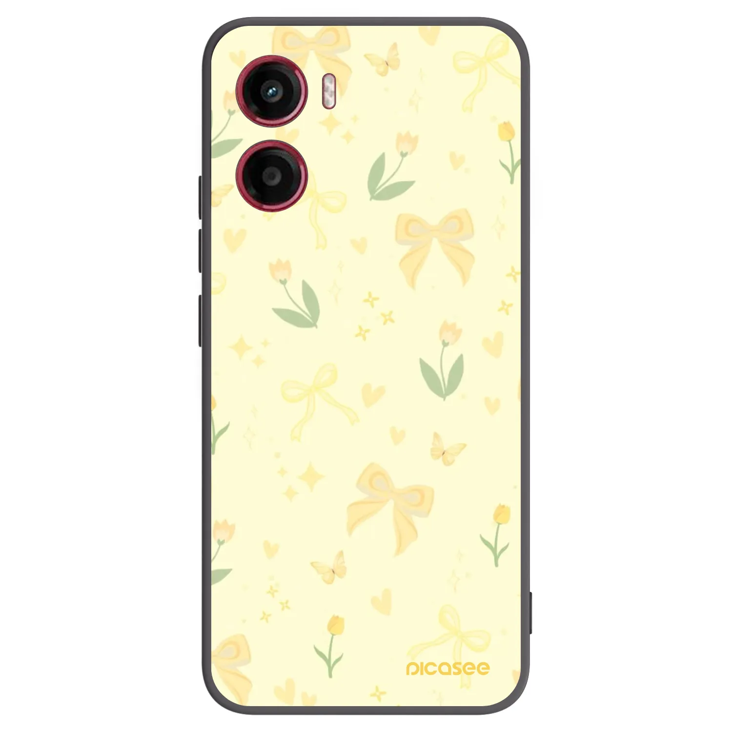 Picasee husă neagră din silicon pentru Motorola Moto G05 - Honey Blossom