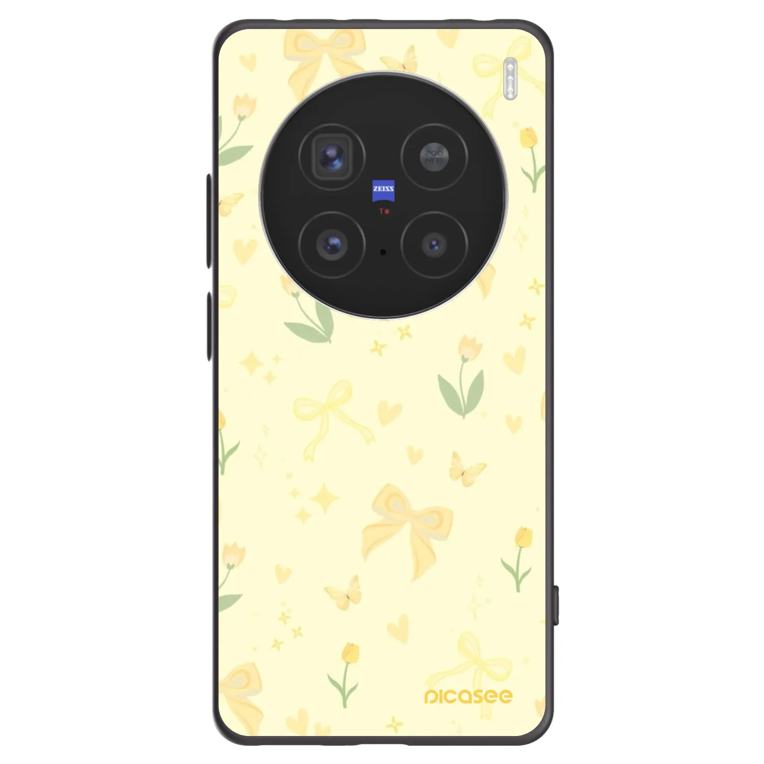 Picasee husă neagră din silicon pentru Vivo X200 Pro - Honey Blossom