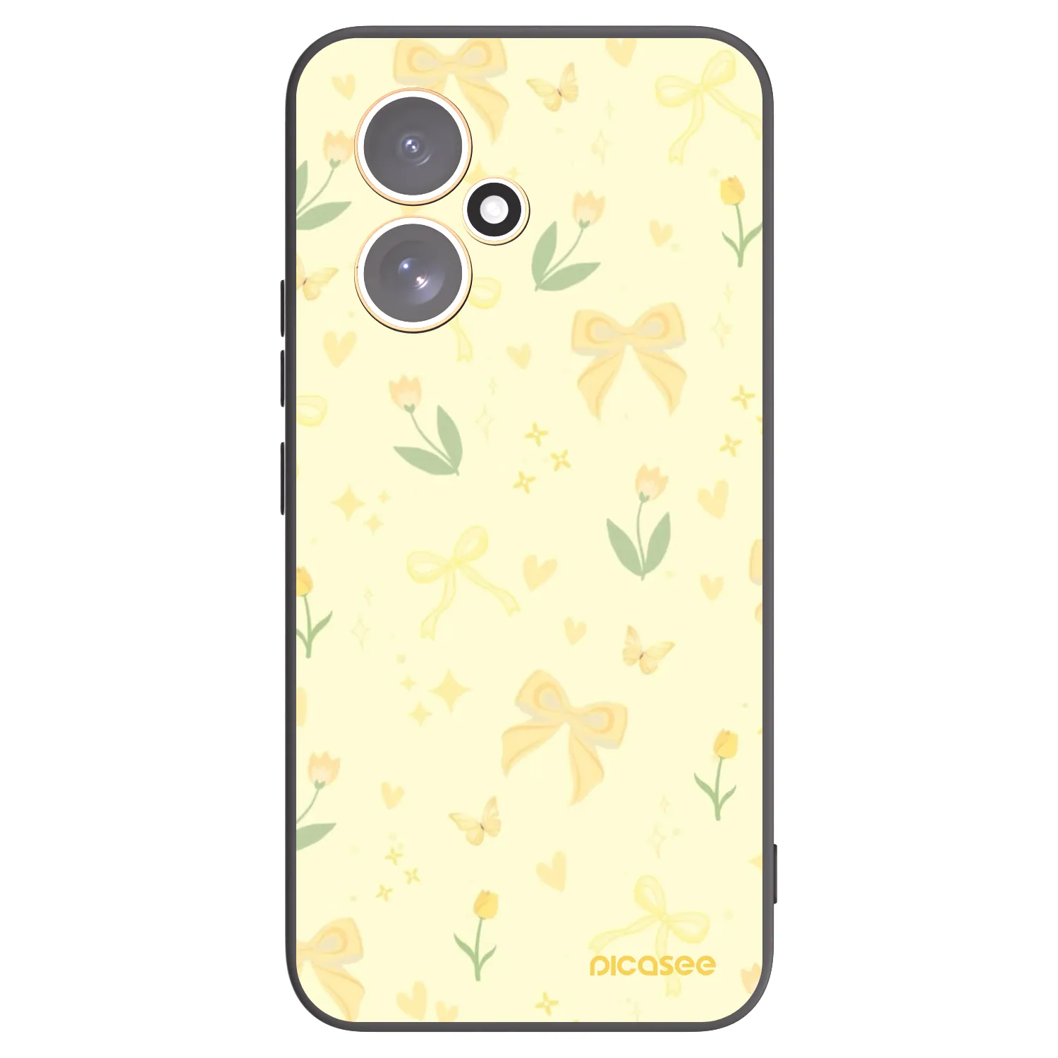 Picasee husă neagră din silicon pentru Honor 400 5G - Honey Blossom