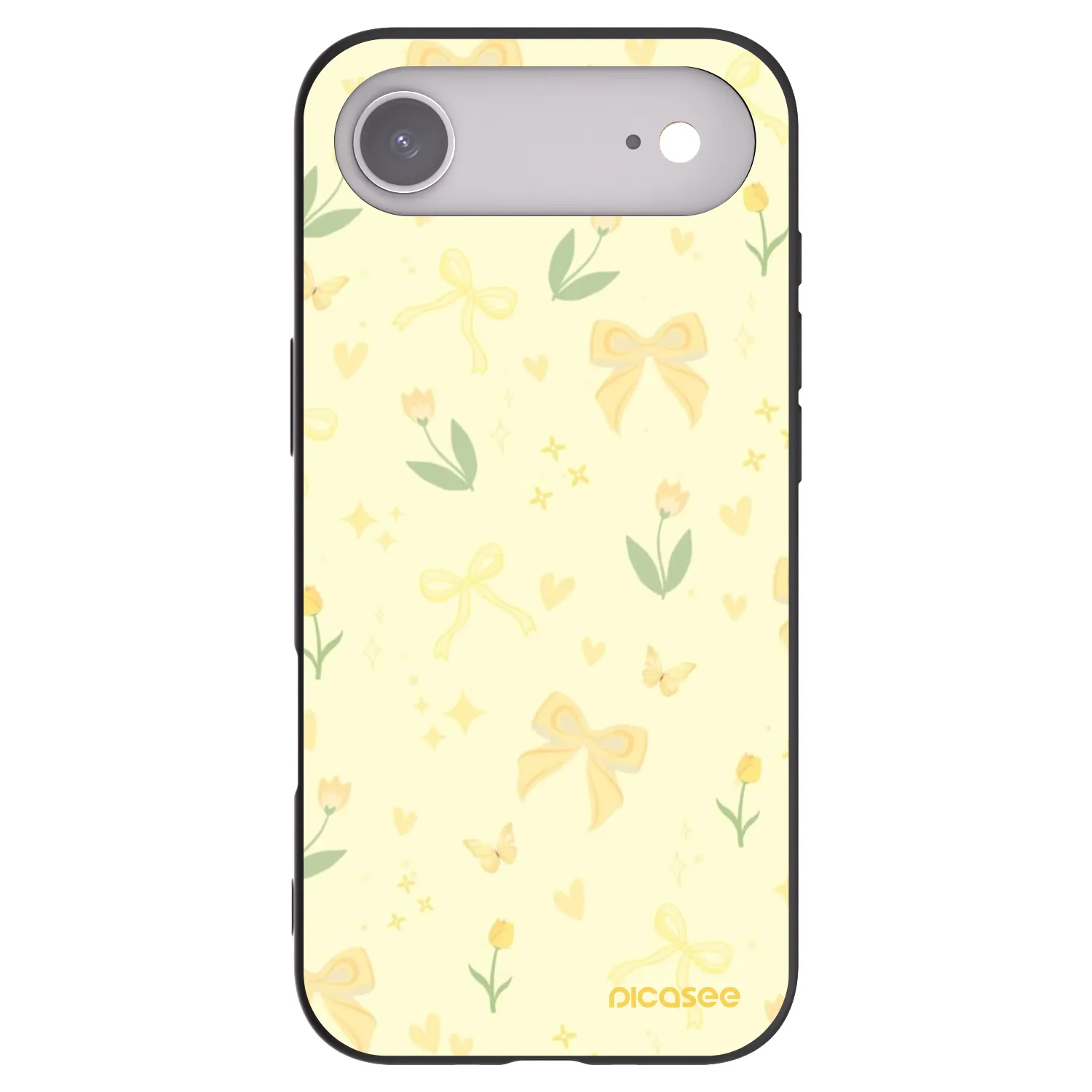 Picasee husă neagră din silicon pentru Apple iPhone Air - Honey Blossom