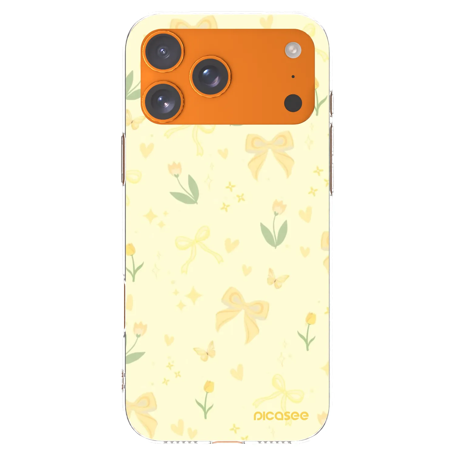 Picasee husă transparentă din silicon pentru Apple iPhone 17 Pro Max - Honey Blossom