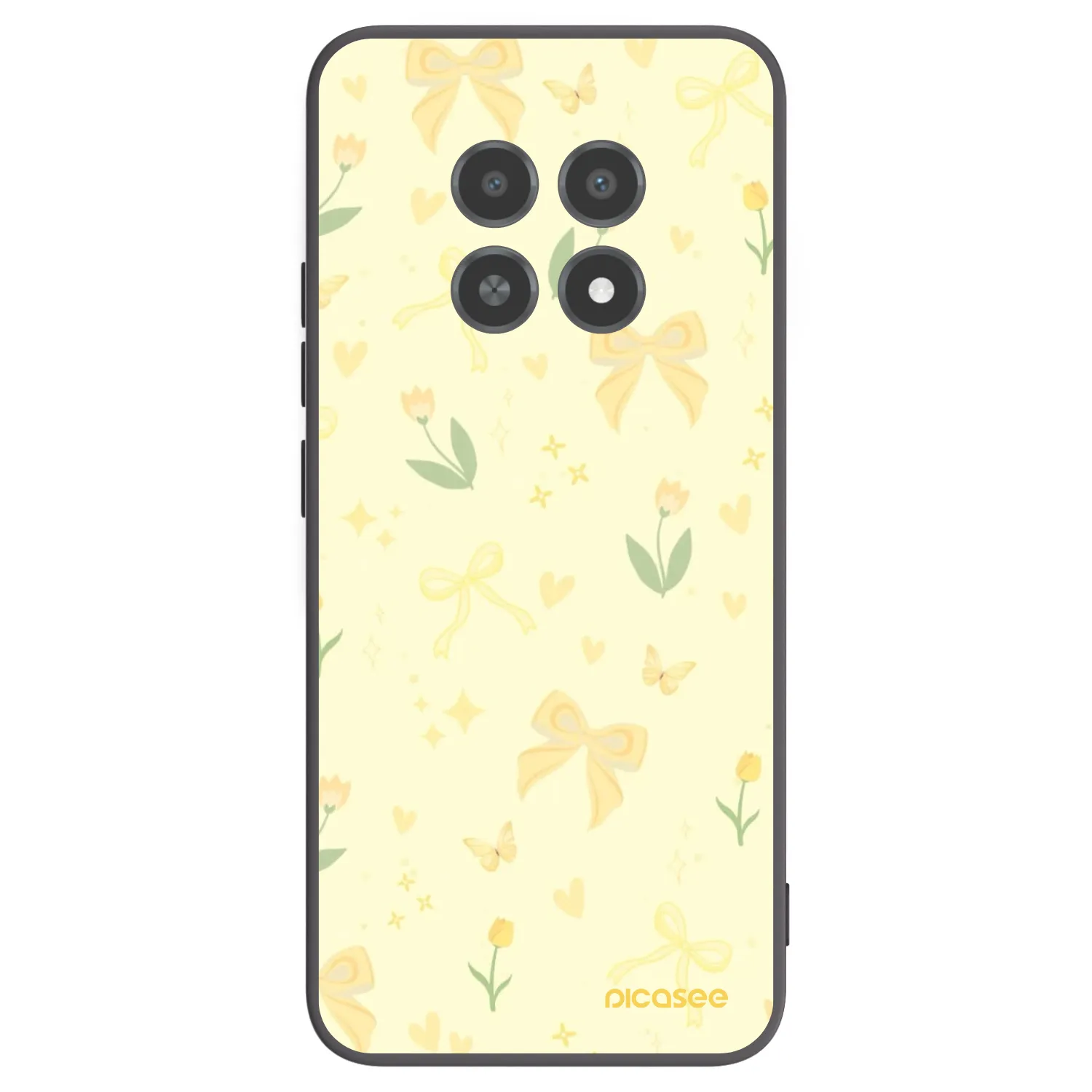 Picasee husă neagră din silicon pentru Realme 12X - Honey Blossom