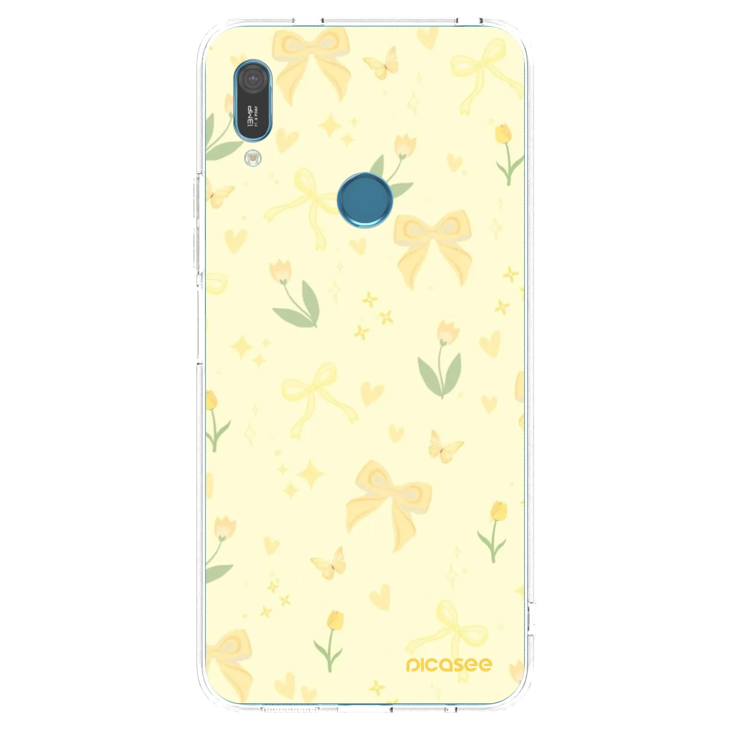 Picasee husă transparentă din silicon pentru Huawei Y6 2019 - Honey Blossom