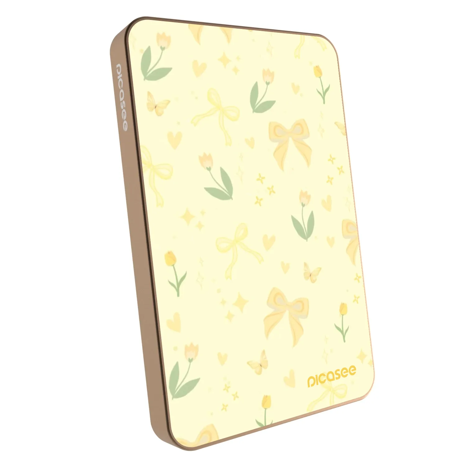 Picasee Powerbank cu MagSafe 5 000 mAh De aur - Honey Blossom