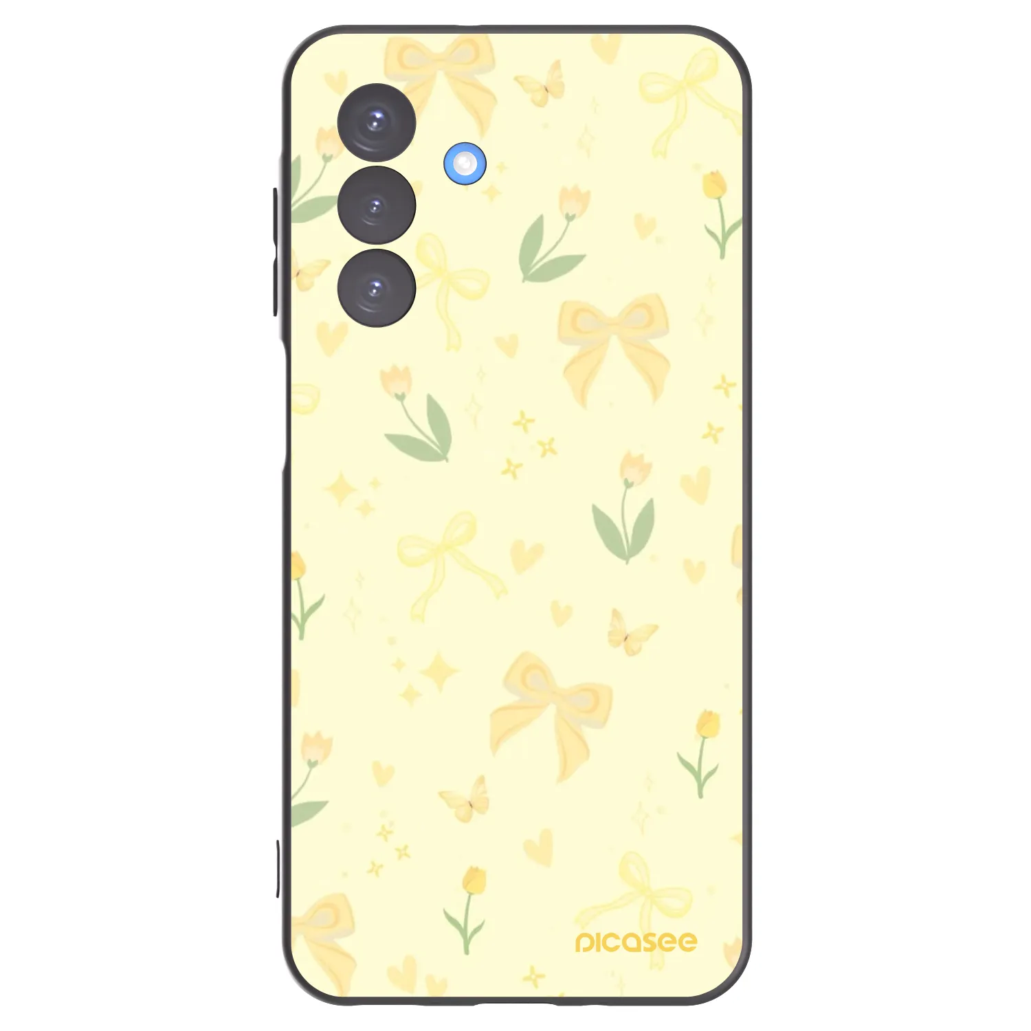 Picasee husă neagră din silicon pentru Samsung Galaxy A17 5G - Honey Blossom