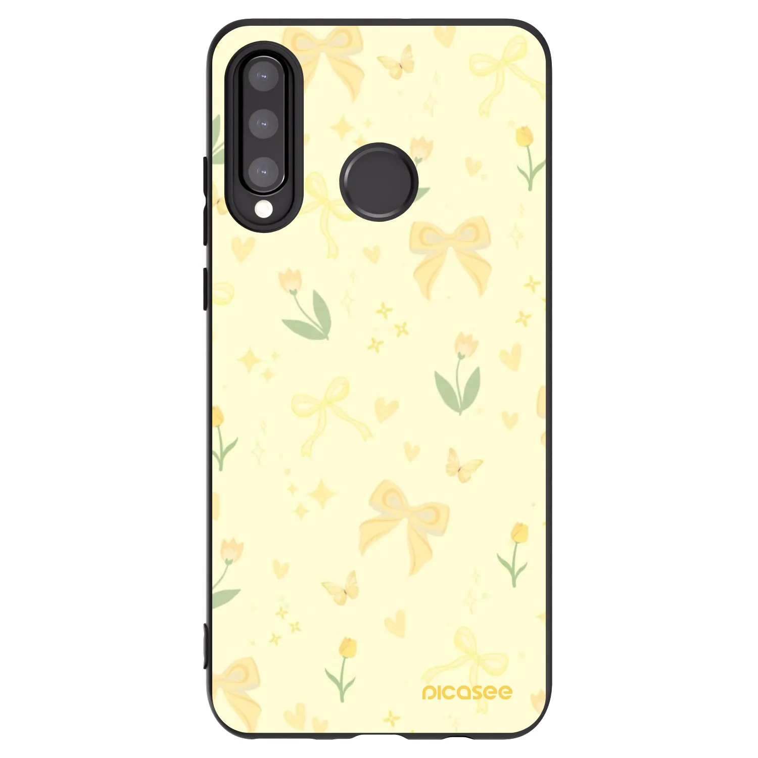 Picasee husă neagră din silicon pentru Huawei P30 Lite - Honey Blossom