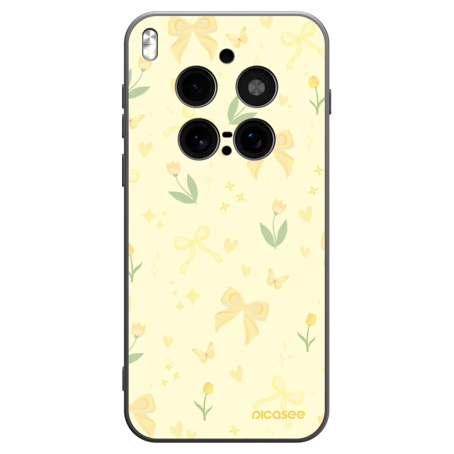 Picasee husă neagră din silicon pentru Vivo X300 Pro - Honey Blossom