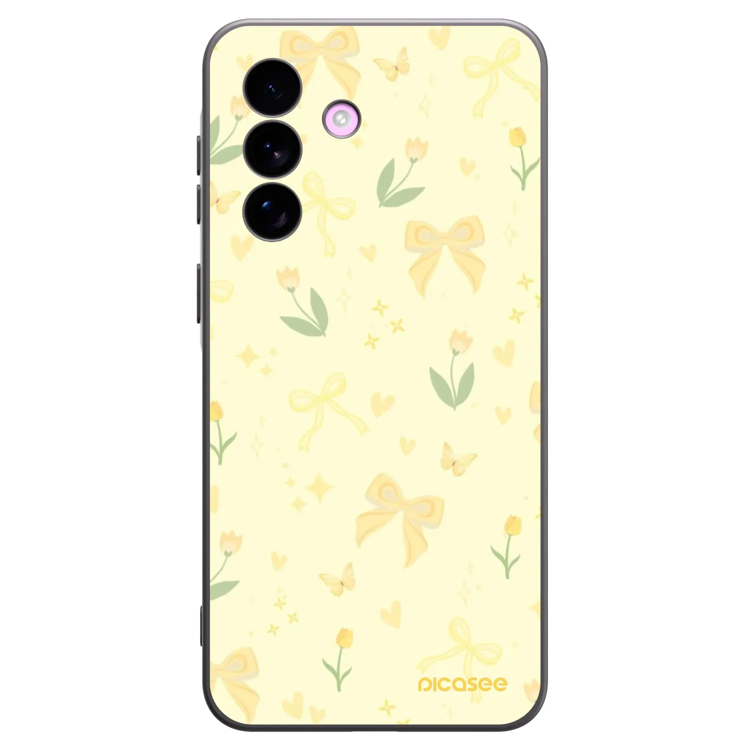 Picasee husă neagră din silicon pentru Samsung Galaxy A57 5G - Honey Blossom
