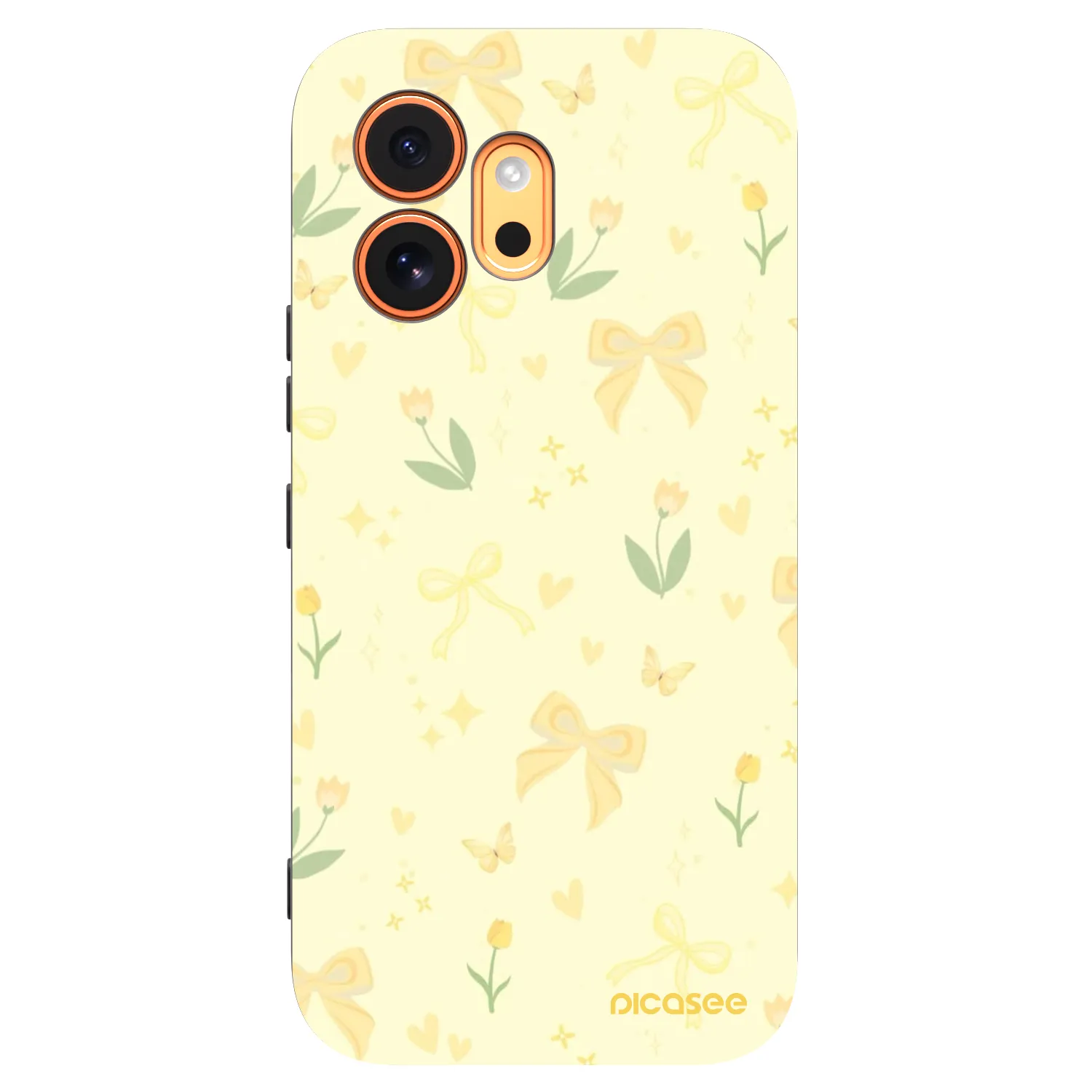 Picasee husă neagră din silicon pentru Honor 600 - Honey Blossom